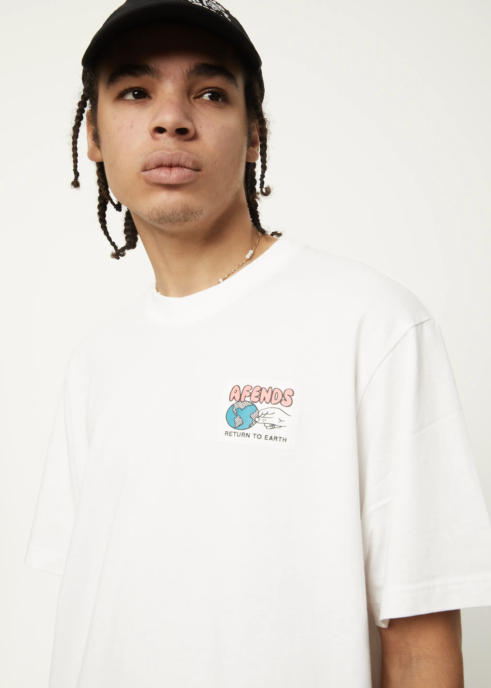 AFENDS Mens Back To It - Retro Graphic Logo T-Shirt - White sold by Afends product image thumbnail 2