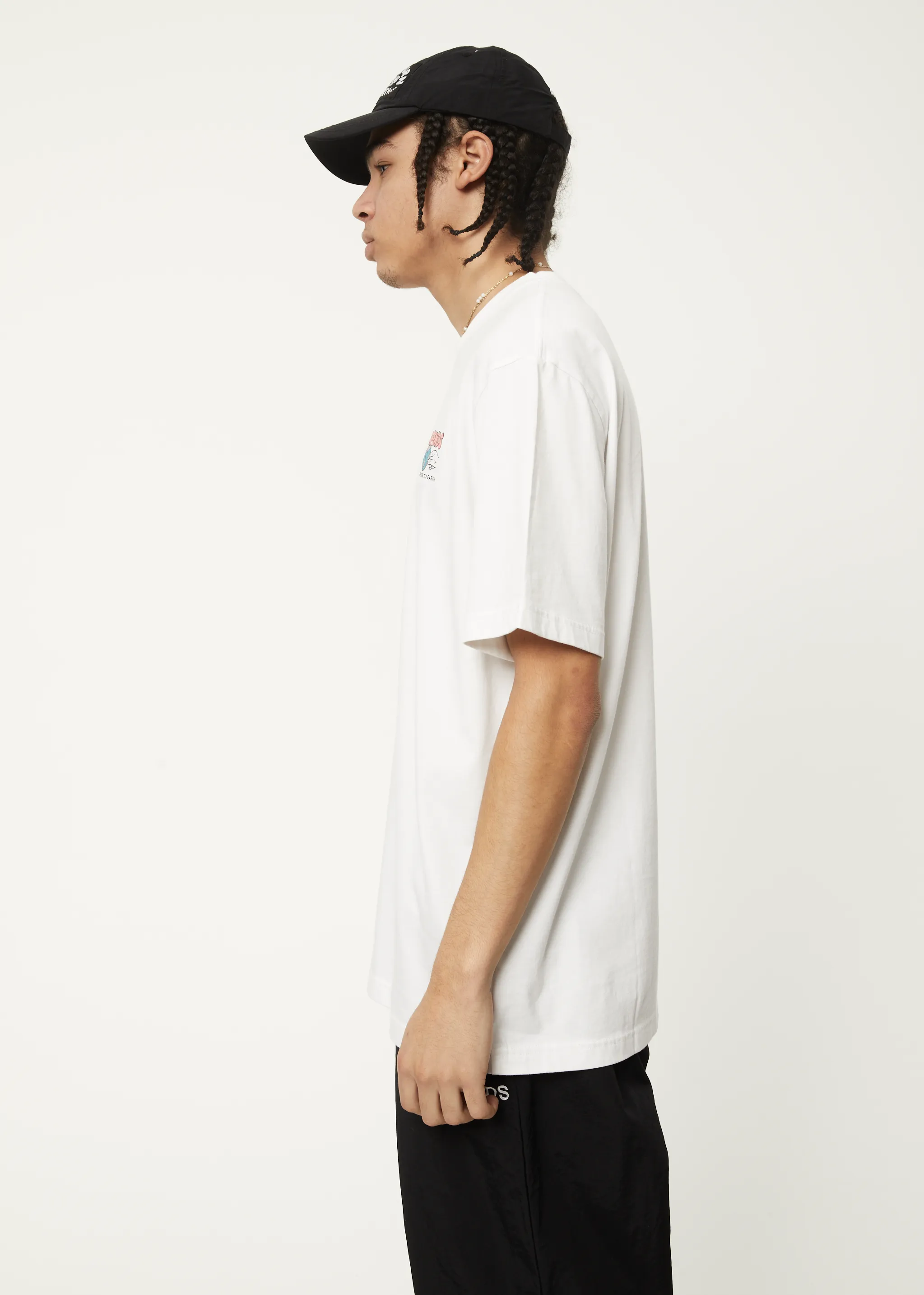 AFENDS Mens Back To It - Retro Graphic Logo T-Shirt - White sold by Afends product image thumbnail 4