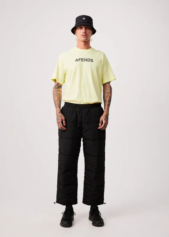 AFENDS Unisex Pala - Unisex Puffer Pants - Black sold by Afends
