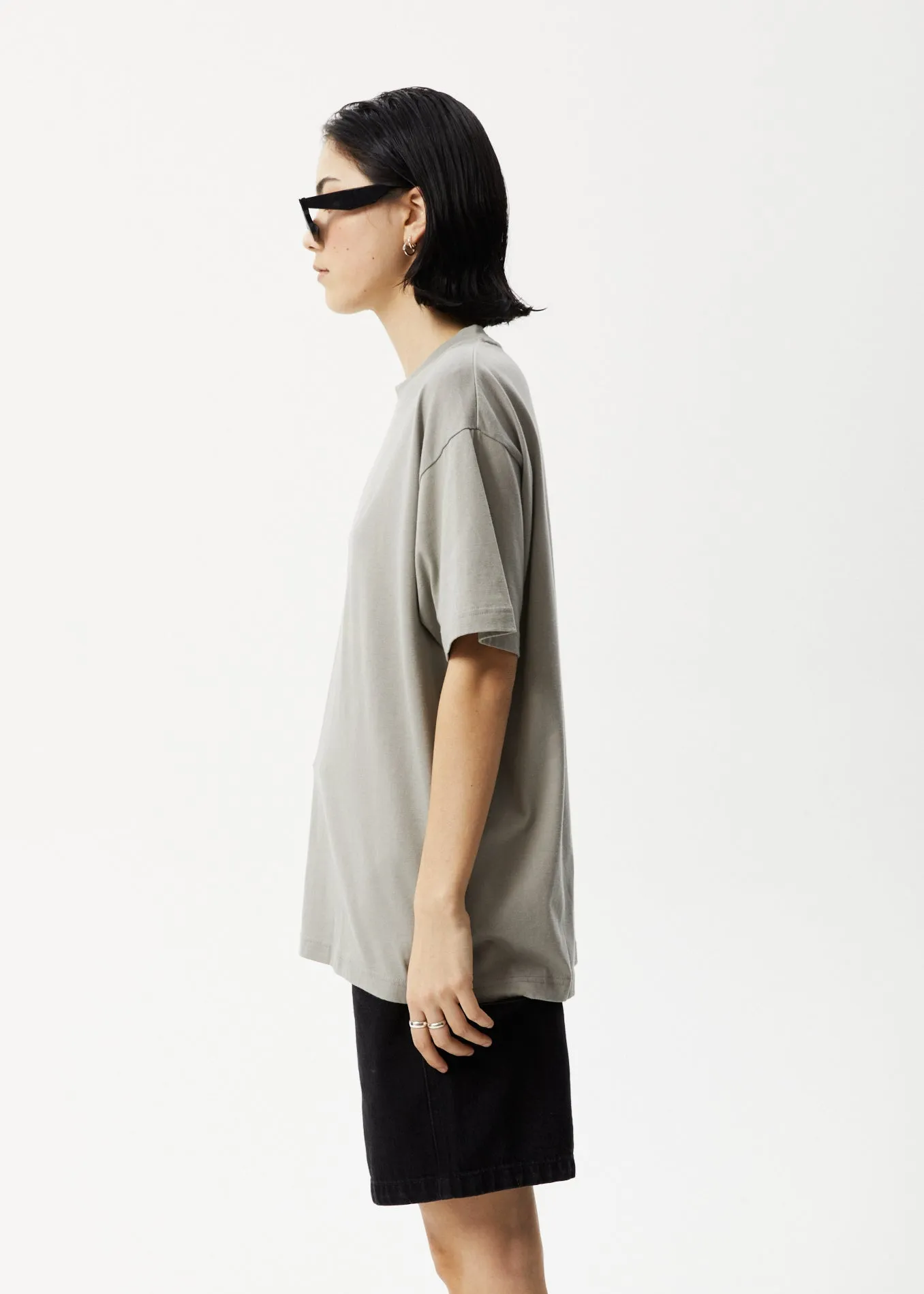 AFENDS Womens Lily Slay - Oversized Graphic T-Shirt - Olive sold by Afends product image thumbnail 4