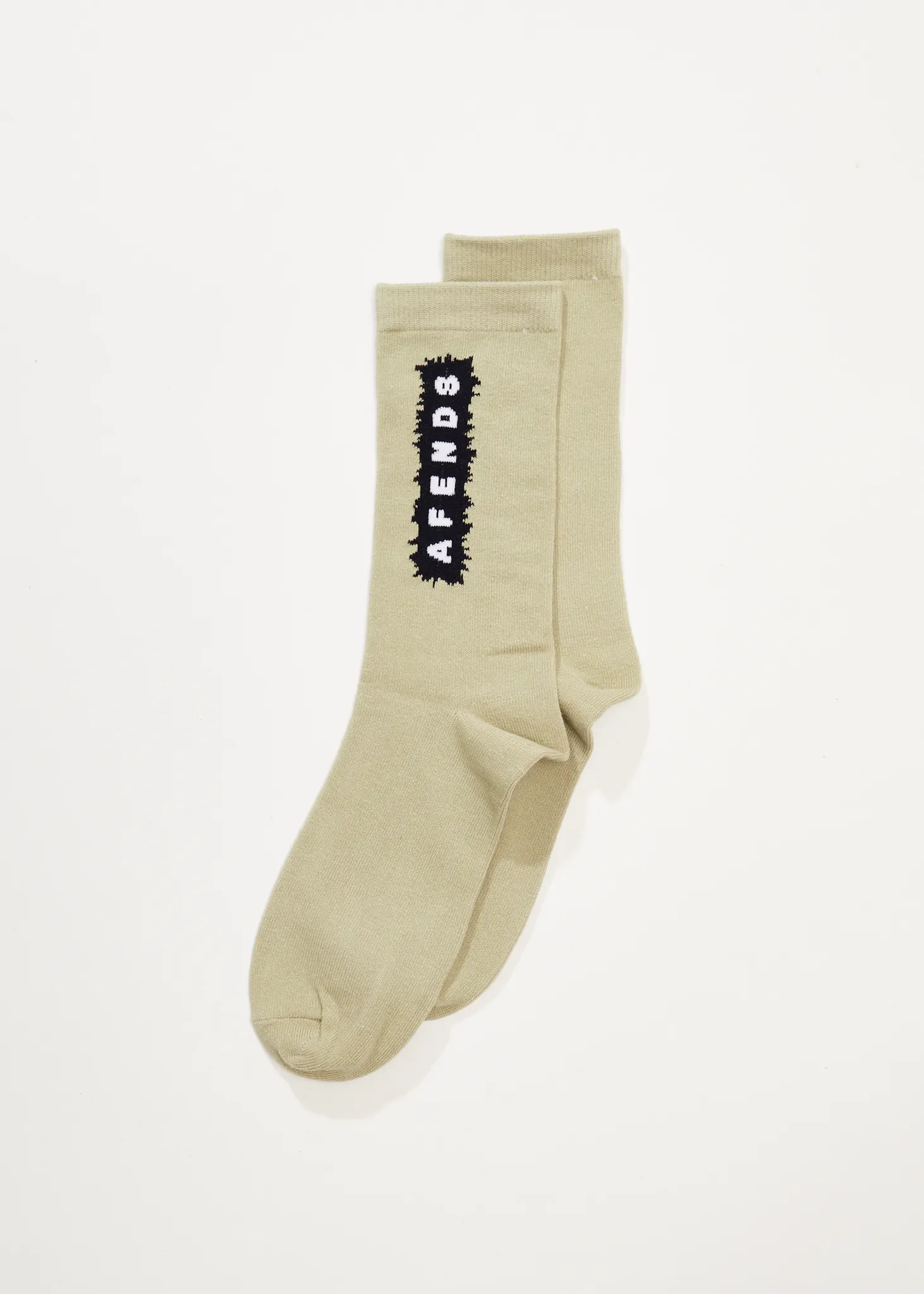 AFENDS Mens World - Socks One Pack - Eucalyptus sold by Afends product image thumbnail 4