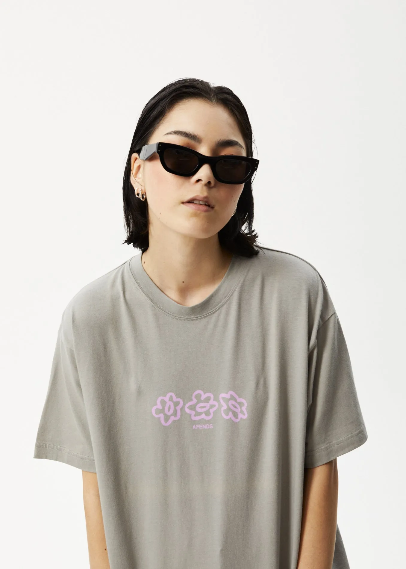 AFENDS Womens Lily Slay - Oversized Graphic T-Shirt - Olive sold by Afends product image thumbnail 2