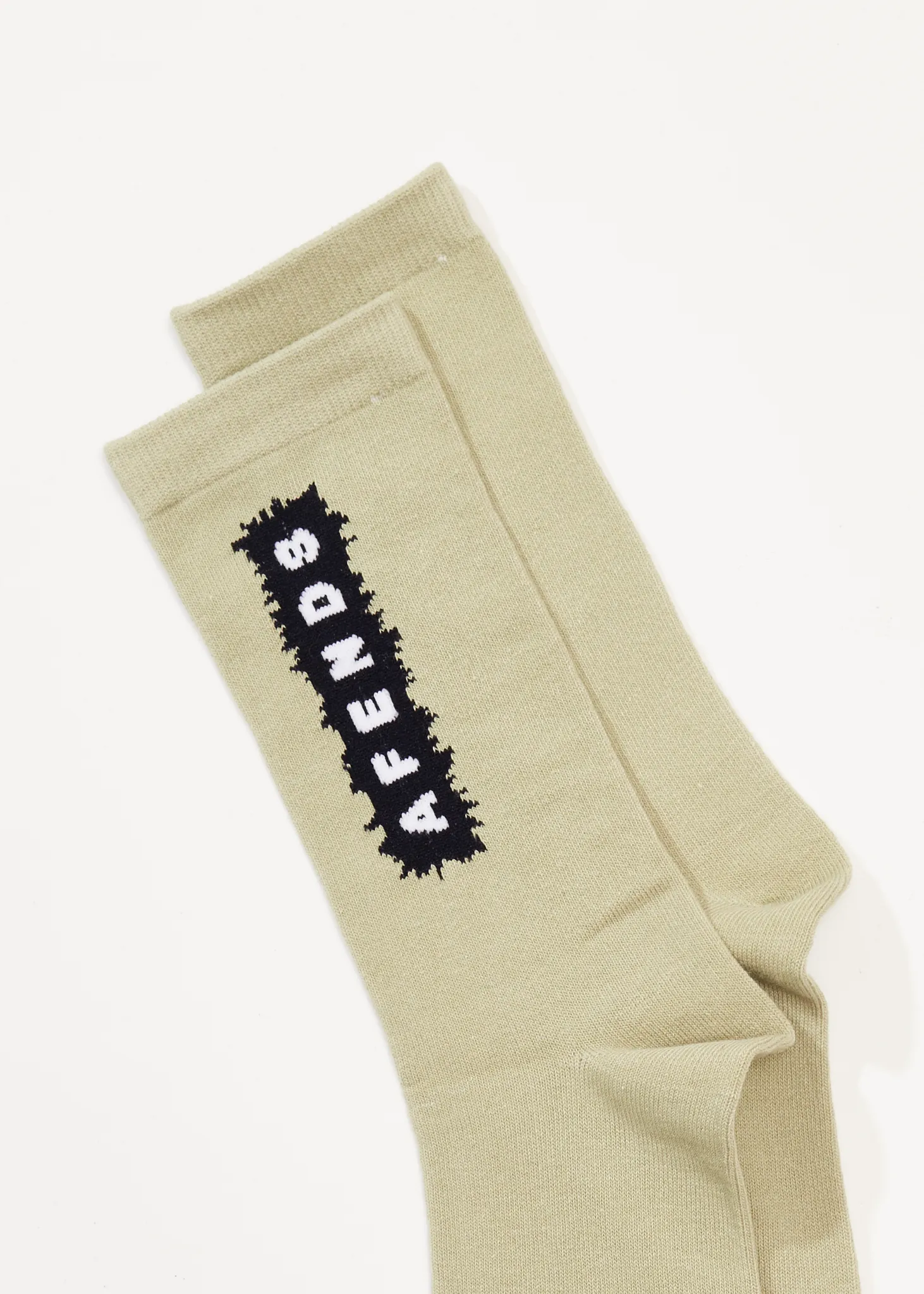 AFENDS Mens World - Socks One Pack - Eucalyptus sold by Afends product image thumbnail 3