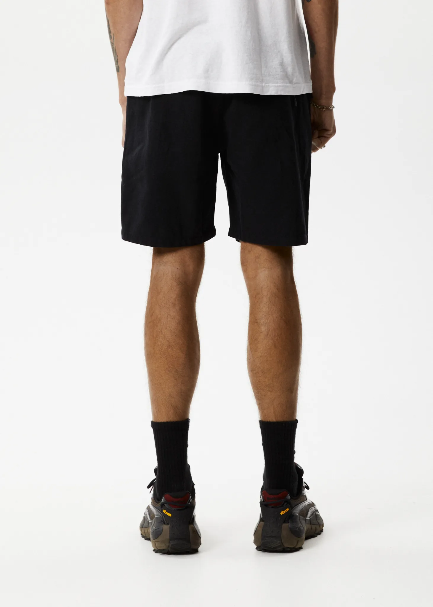 AFENDS Mens Cabal - Elastic Waist Technical Shorts - Black sold by Afends product image thumbnail 5