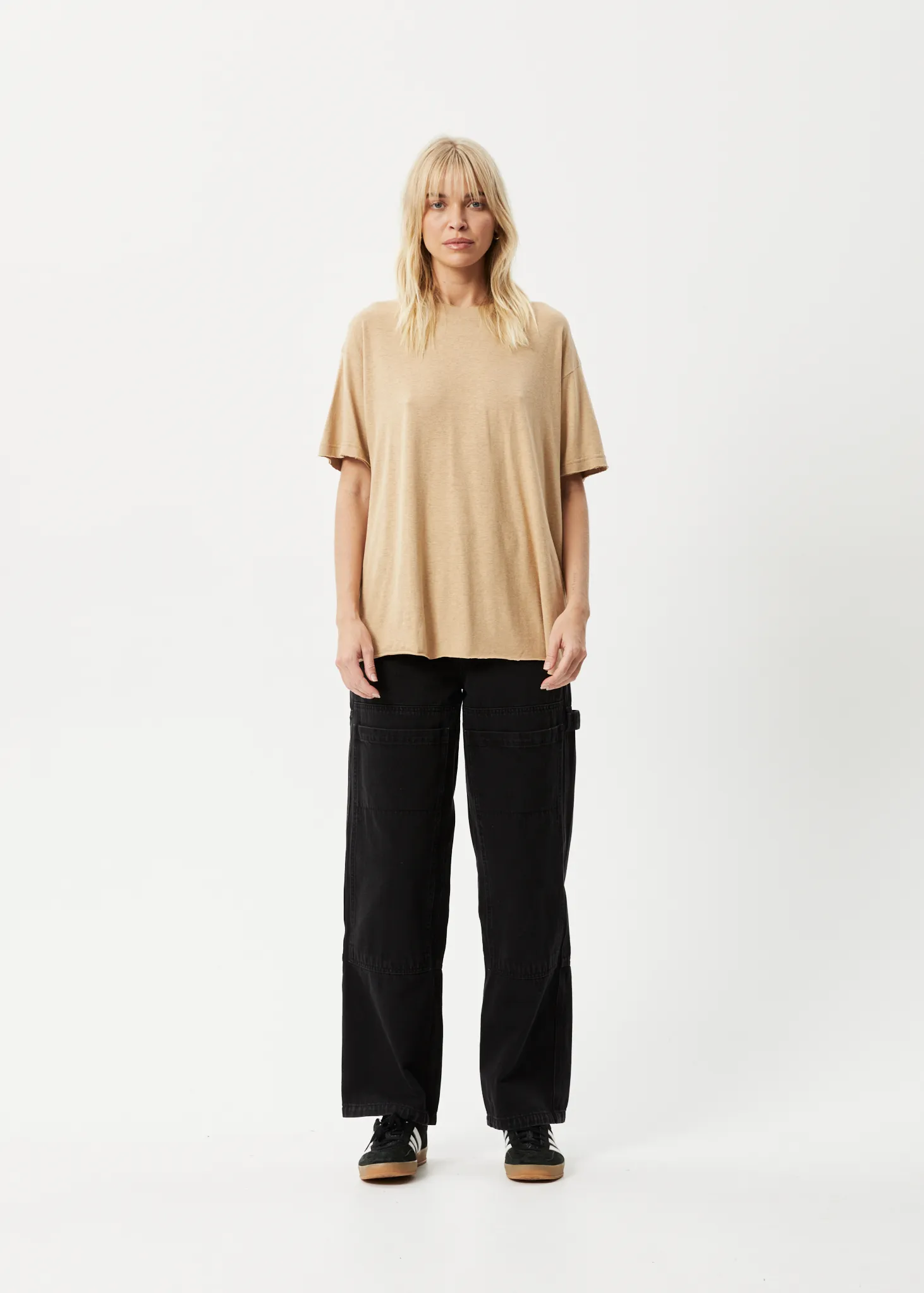 AFENDS Womens Slay - Oversized Tee - Tan sold by Afends product image thumbnail 3