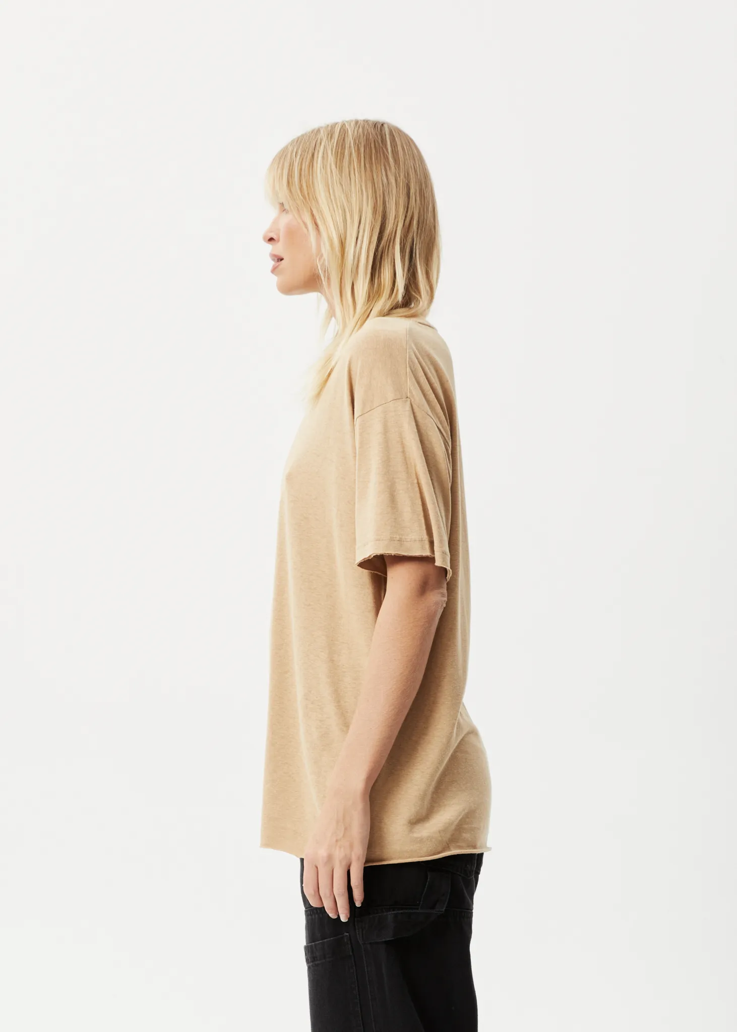 AFENDS Womens Slay - Oversized Tee - Tan sold by Afends product image thumbnail 4