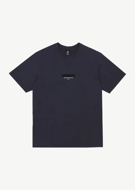 AFENDS Mens Vinyl - Retro Tee - Charcoal sold by Afends