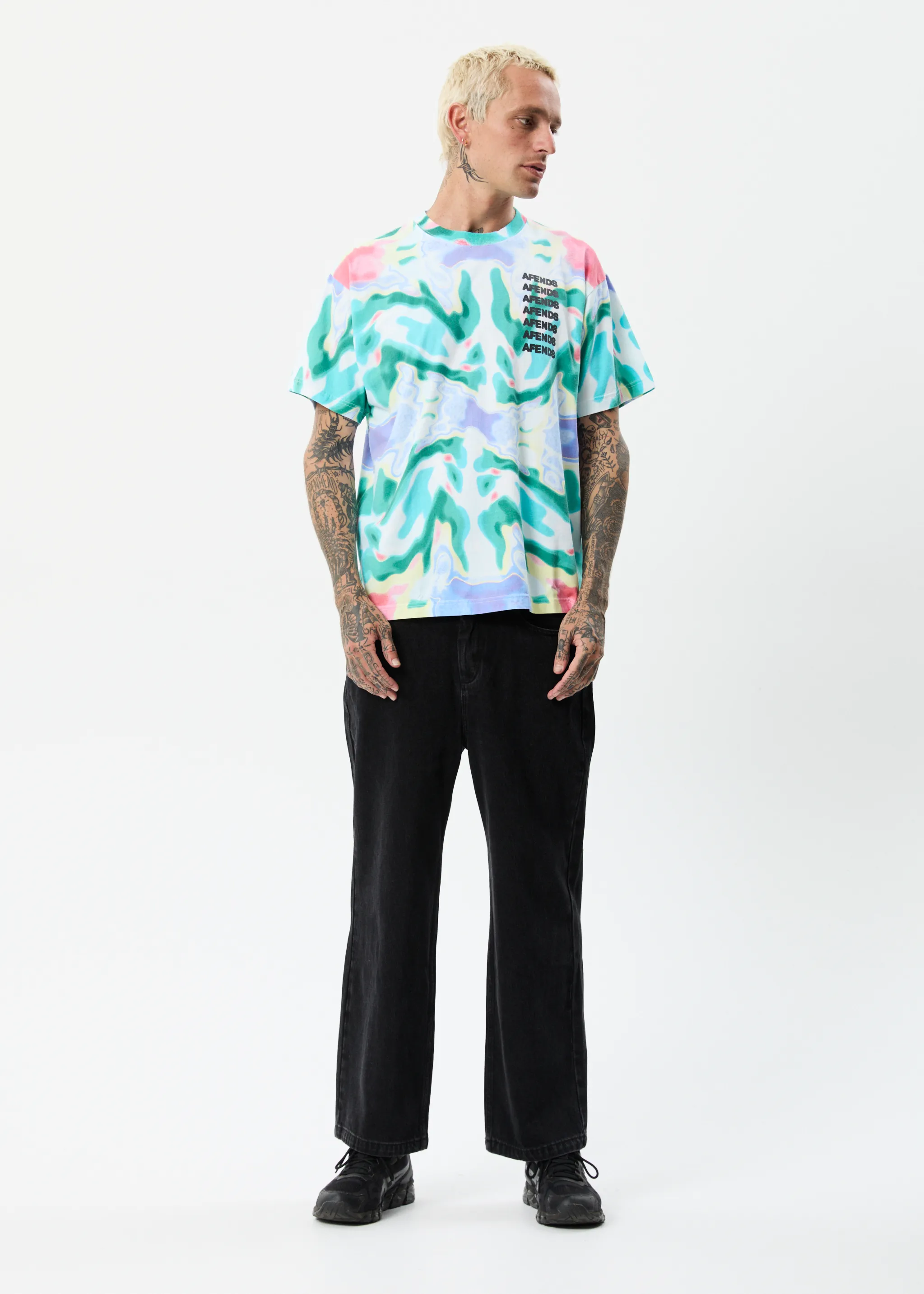 AFENDS Mens Thermal - Boxy T-Shirt - Multi sold by Afends product image thumbnail 3