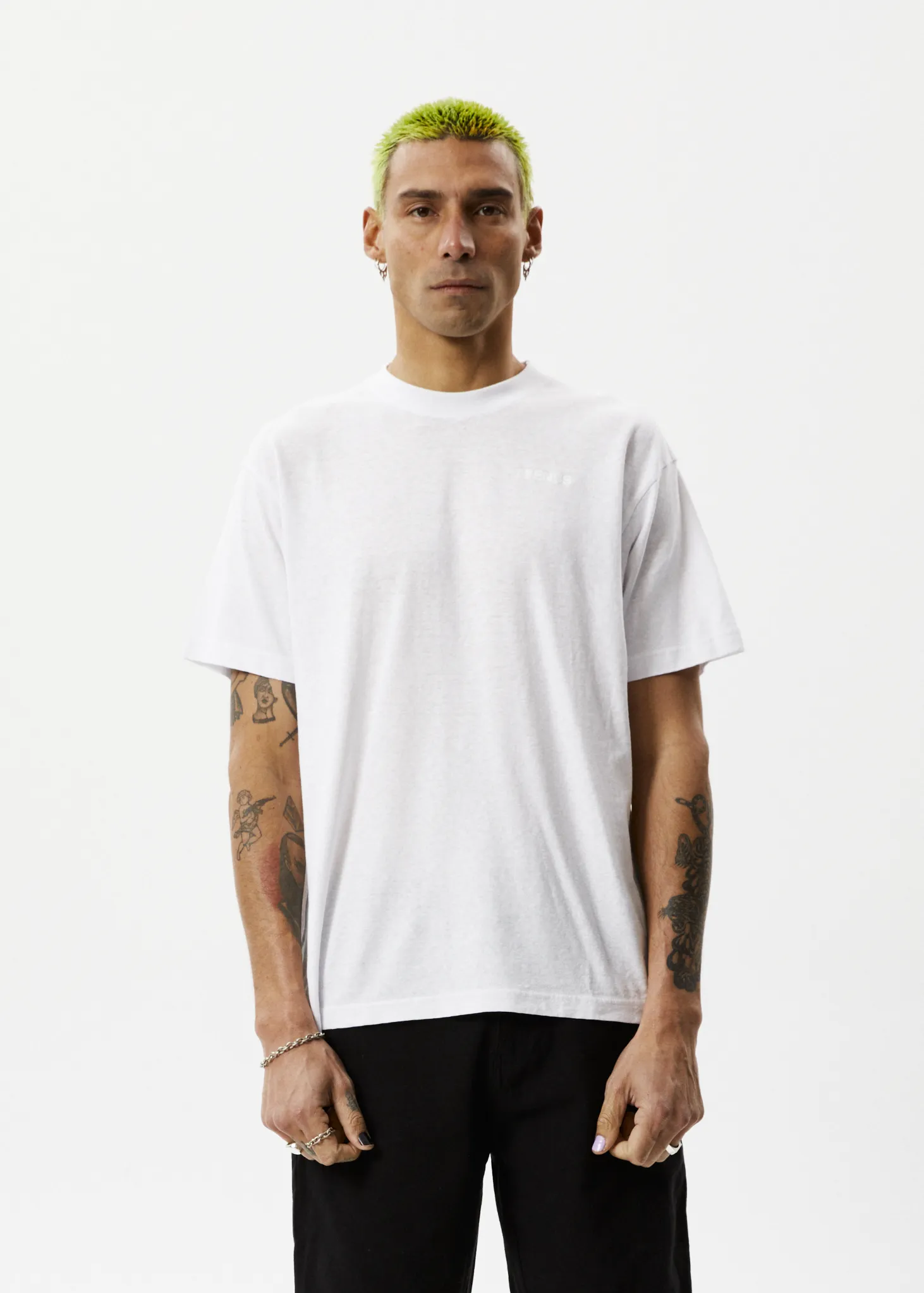AFENDS Mens Staple - Boxy Tee - White sold by Afends product image thumbnail 2