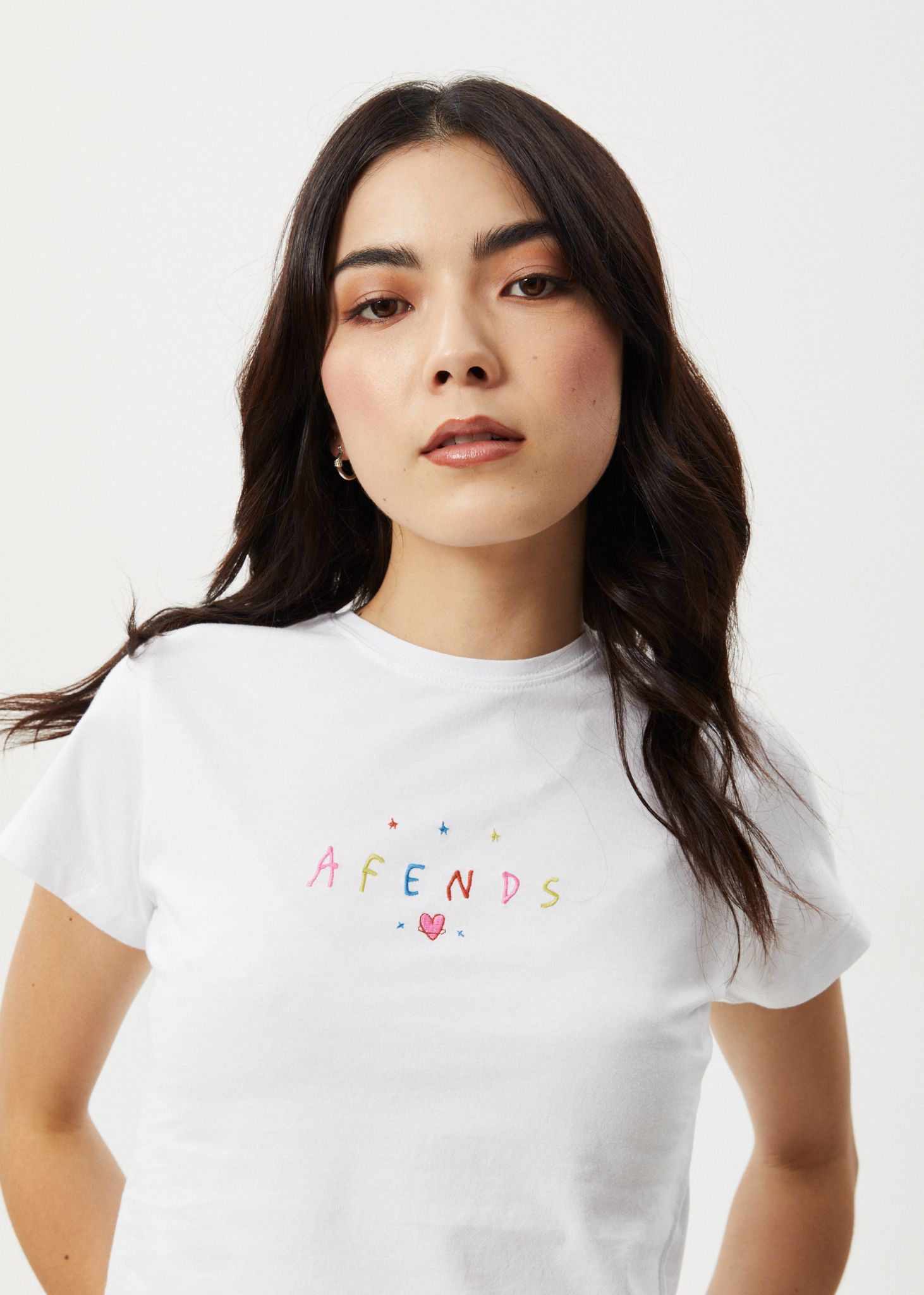 Afends Womens Funhouse - Baby Tee - White sold by Afends product image thumbnail 2