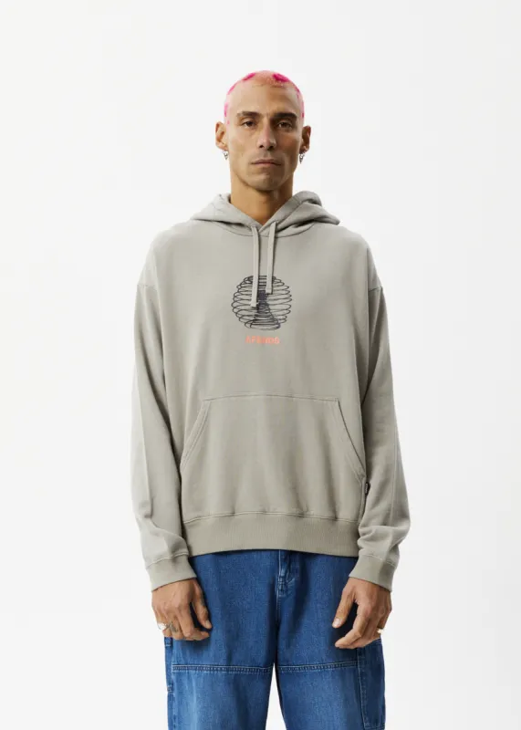 AFENDS Mens Agenda - Graphic Hoodie - Olive sold by Afends