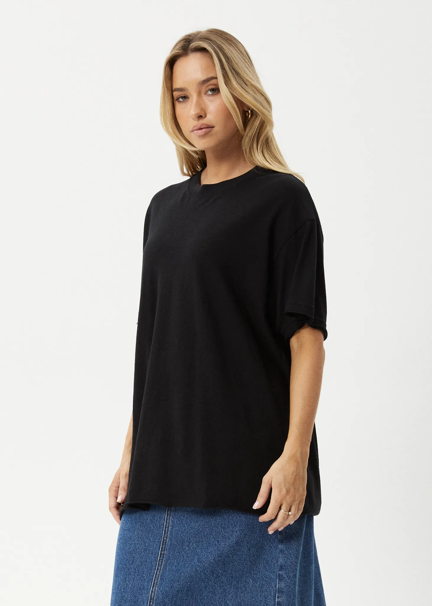 AFENDS Womens Slay - Oversized Tee - Black sold by Afends product image thumbnail 3