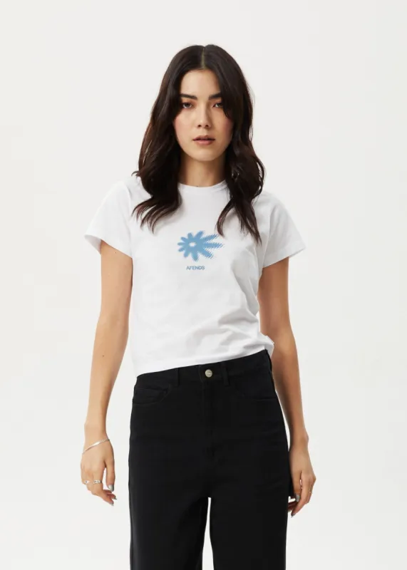 AFENDS Womens Petal - Baby Tee - White sold by Afends