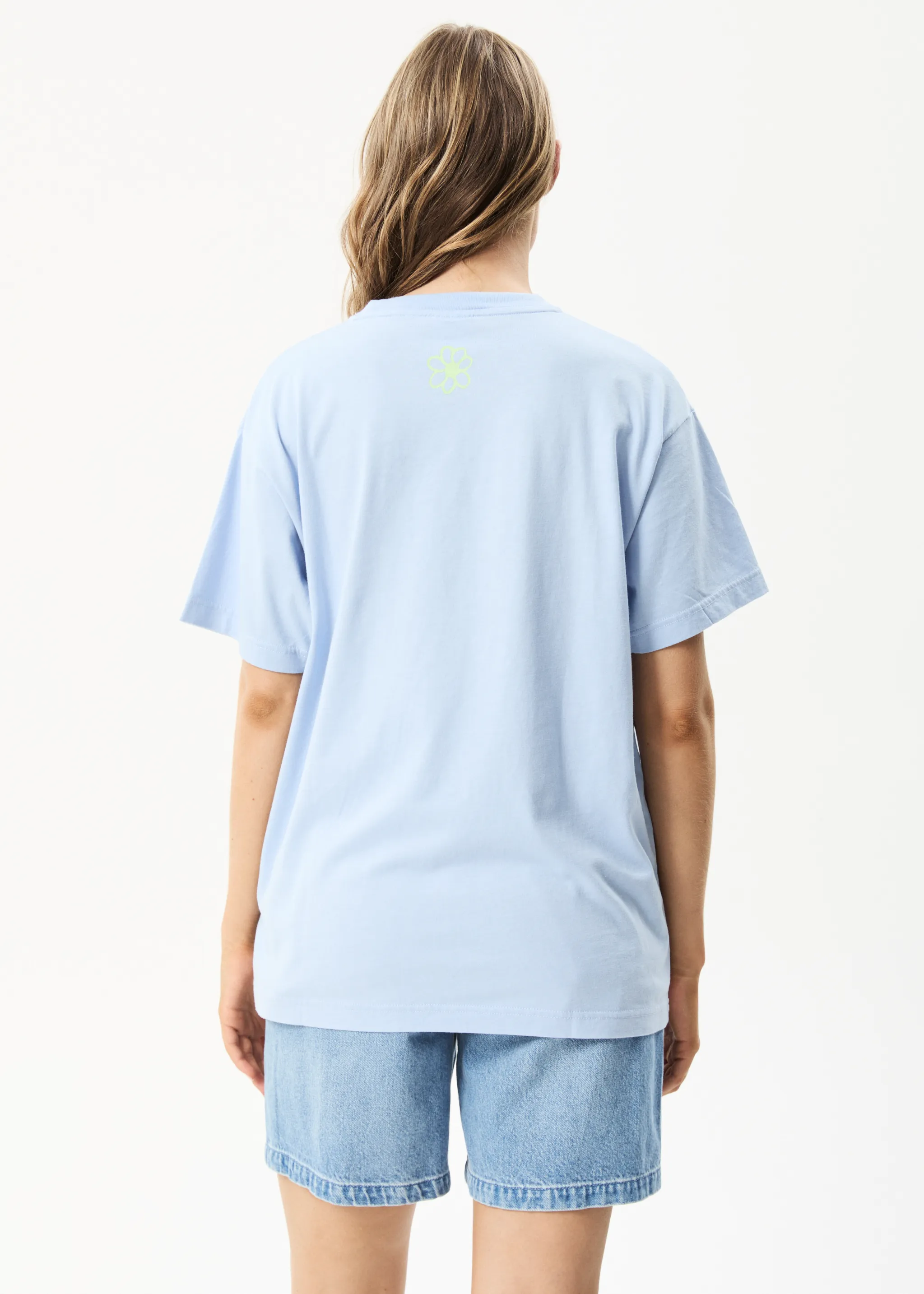 AFENDS Womens To Grow - Oversized Graphic T-Shirt - Powder Blue sold by Afends product image thumbnail 5