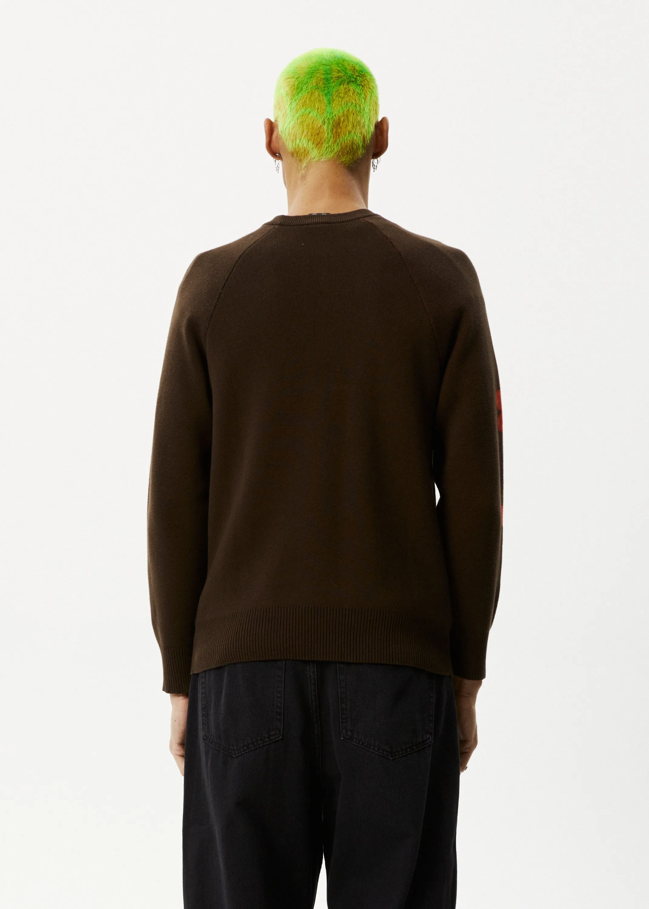 AFENDS Mens Technology - Raglan Knit - Earth sold by Afends product image thumbnail 5