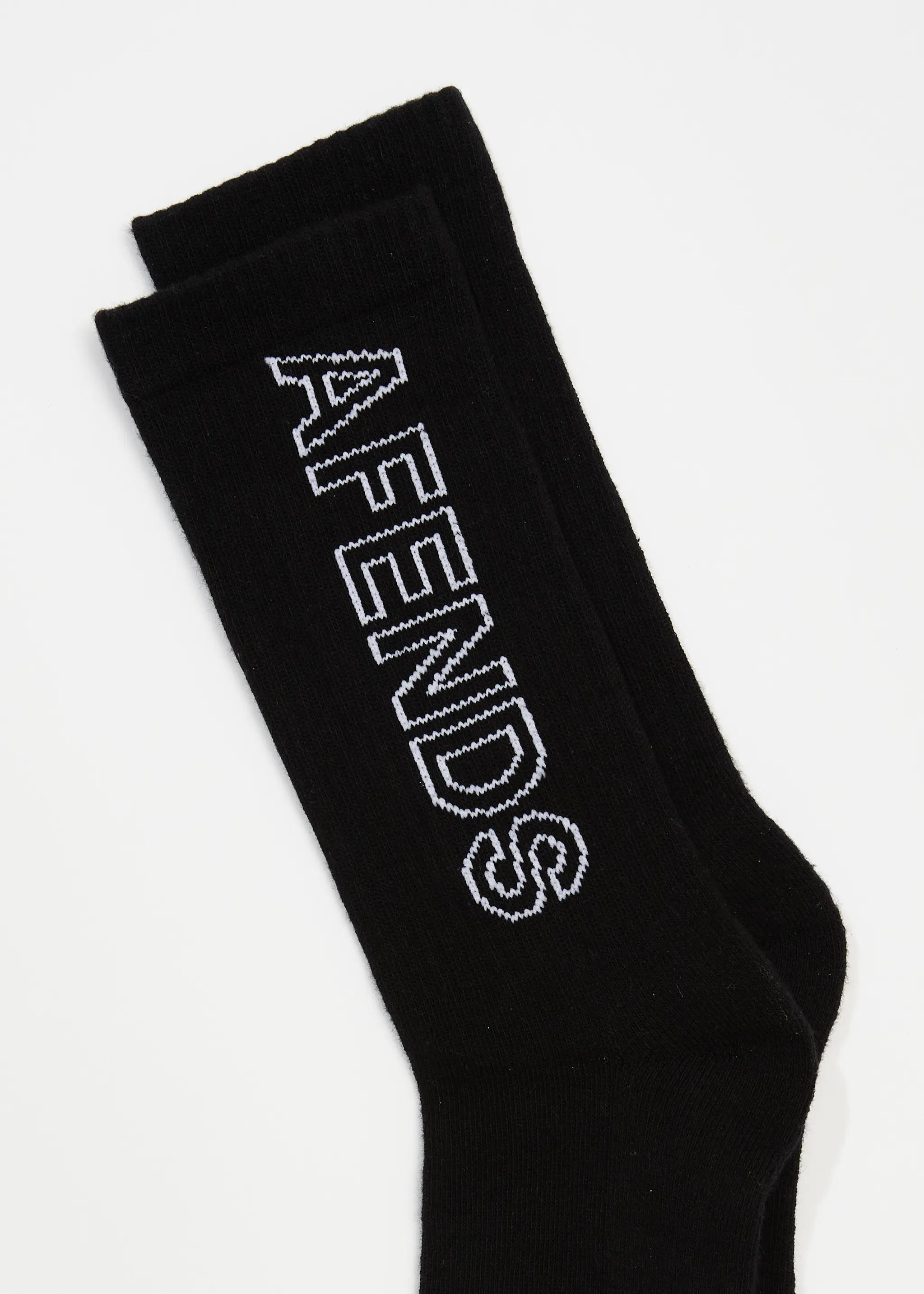 AFENDS Unisex Outline - Crew Socks - Black sold by Afends product image thumbnail 3