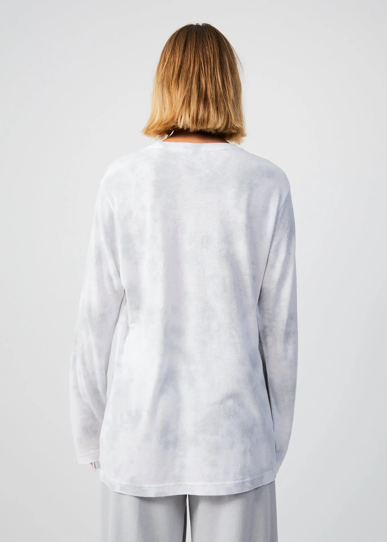 AFENDS Womens Pearla - Long Sleeve Graphic T-Shirt - Smoke Wash sold by Afends product image thumbnail 5