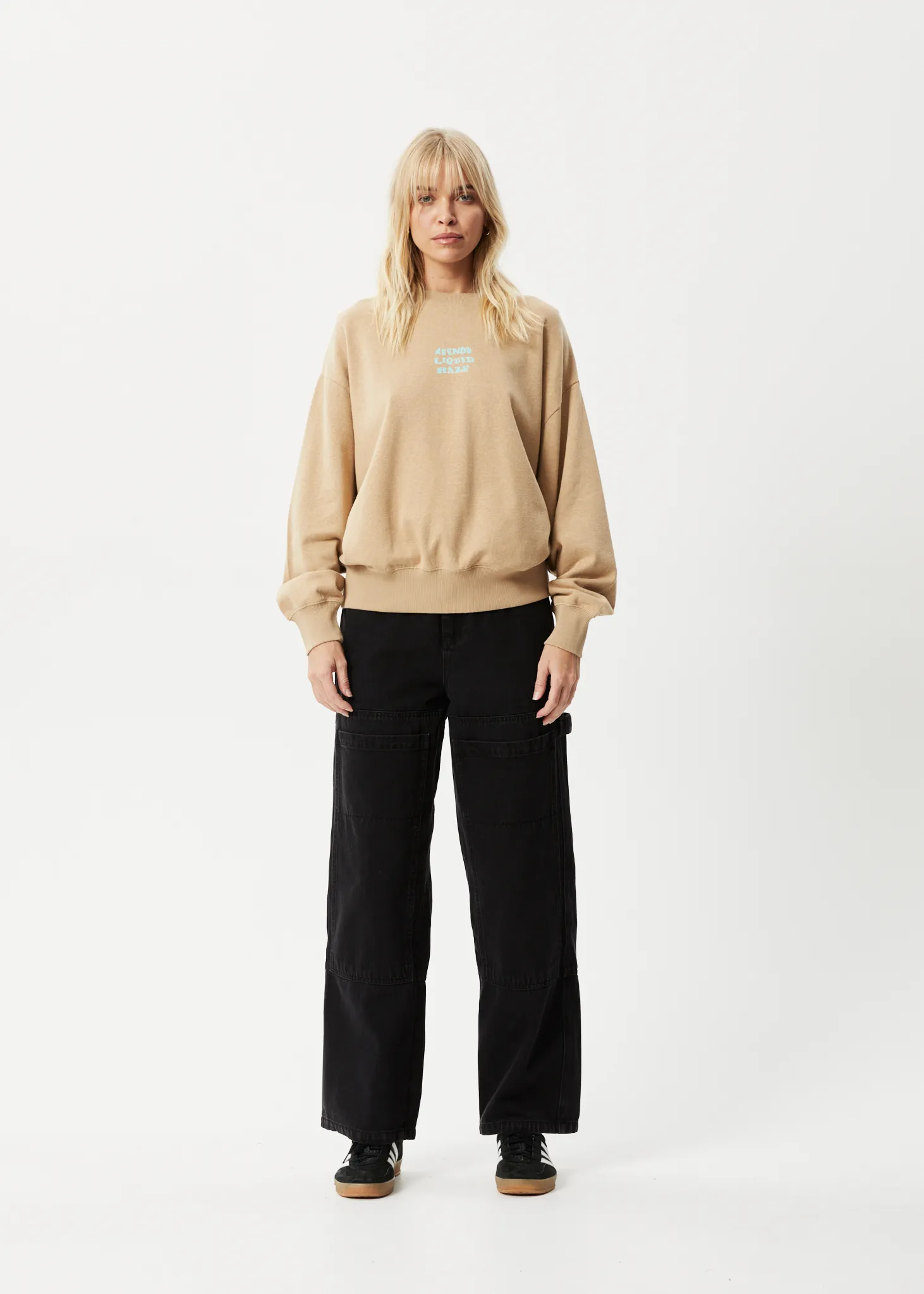 AFENDS Womens Daze - Crew Neck Jumper - Tan sold by Afends product image thumbnail 3