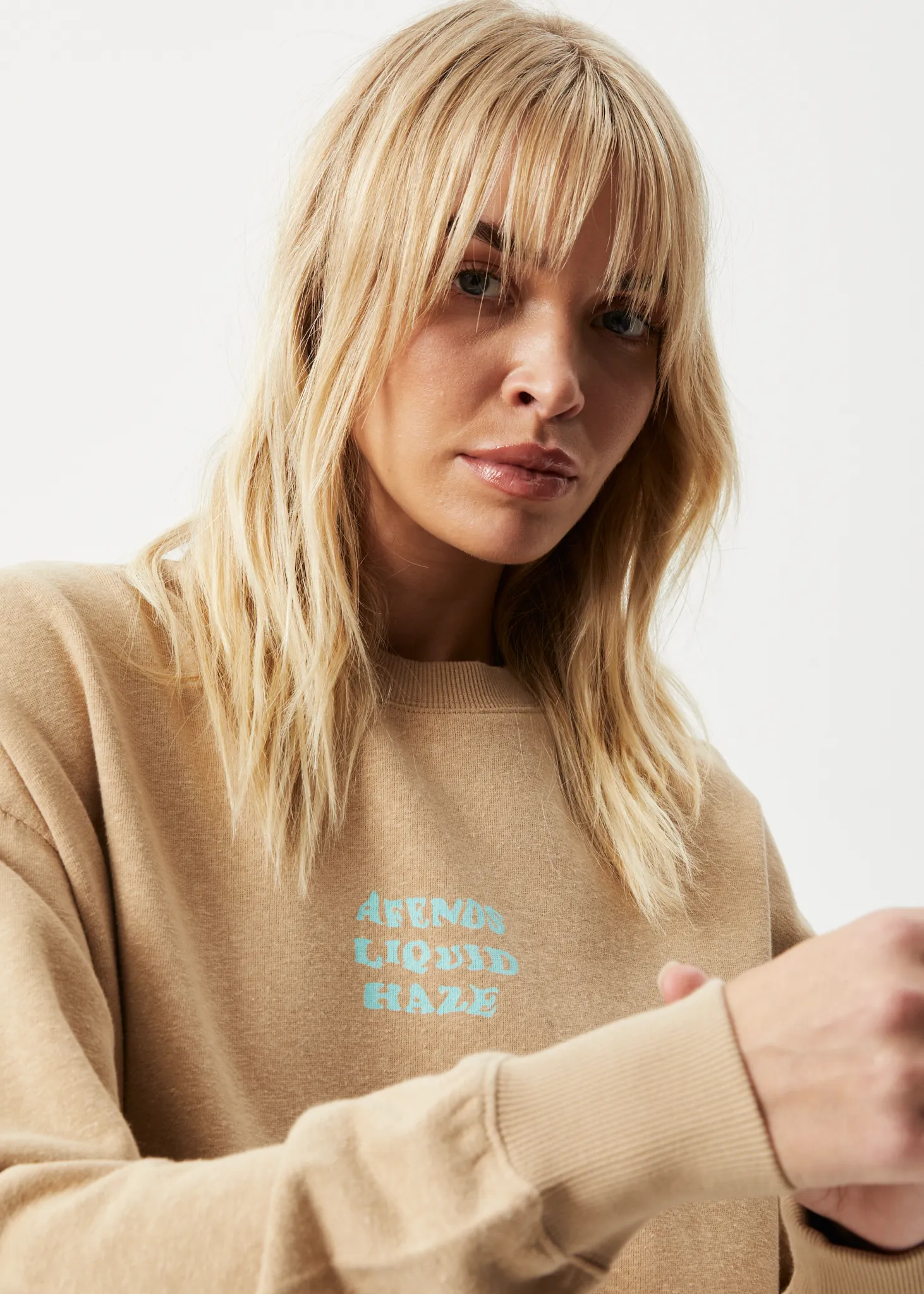 AFENDS Womens Daze - Crew Neck Jumper - Tan sold by Afends product image thumbnail 2