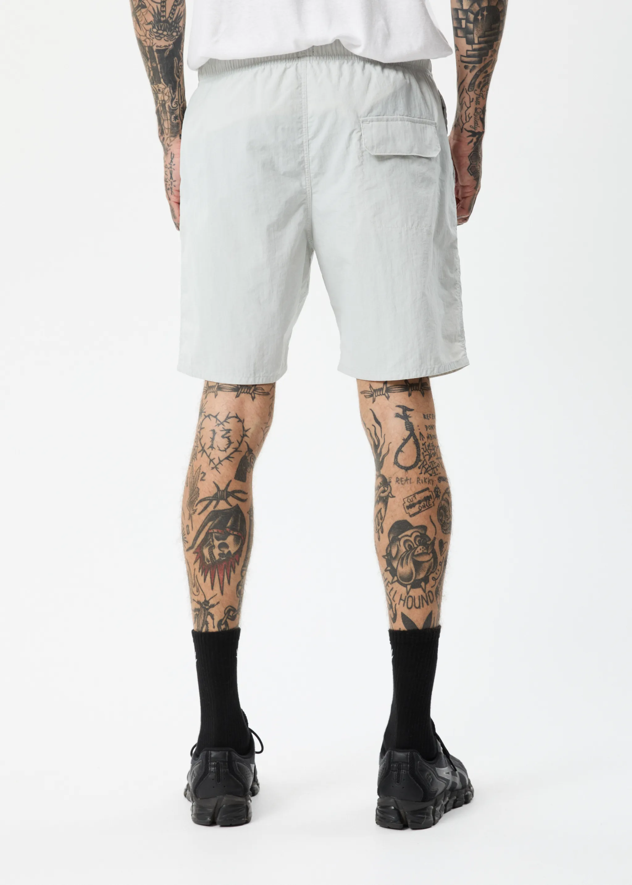 AFENDS Mens Baywatch Vortex - Elastic Waist Shorts - Smoke sold by Afends product image thumbnail 5