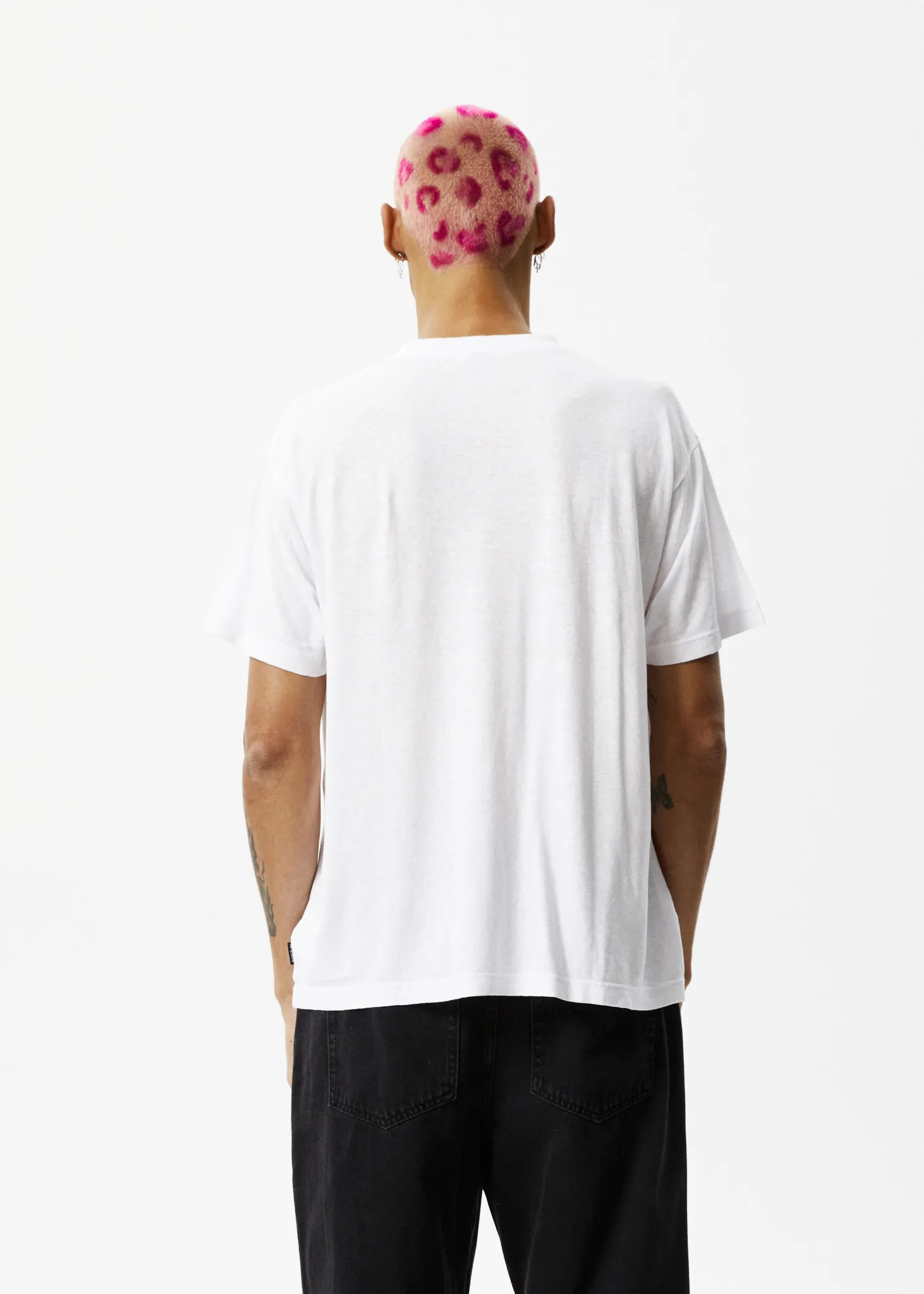 AFENDS Mens Waterfall - Boxy Graphic T-Shirt - White sold by Afends product image thumbnail 5