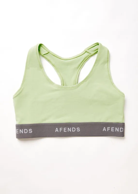 AFENDS Womens Molly - Sports Crop - Lime Green sold by Afends