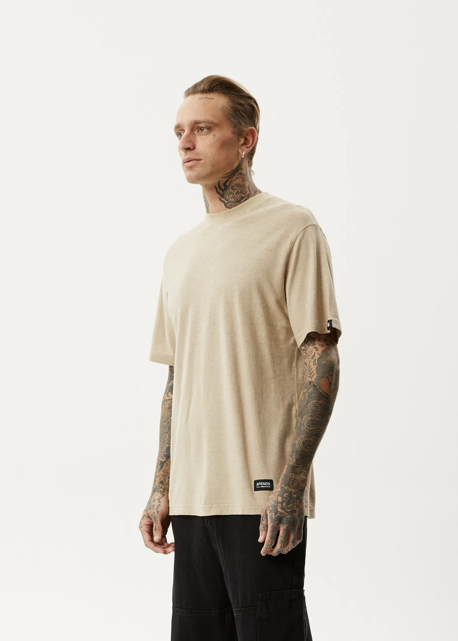 AFENDS Mens Classic - Retro Tee - Taupe sold by Afends product image thumbnail 3