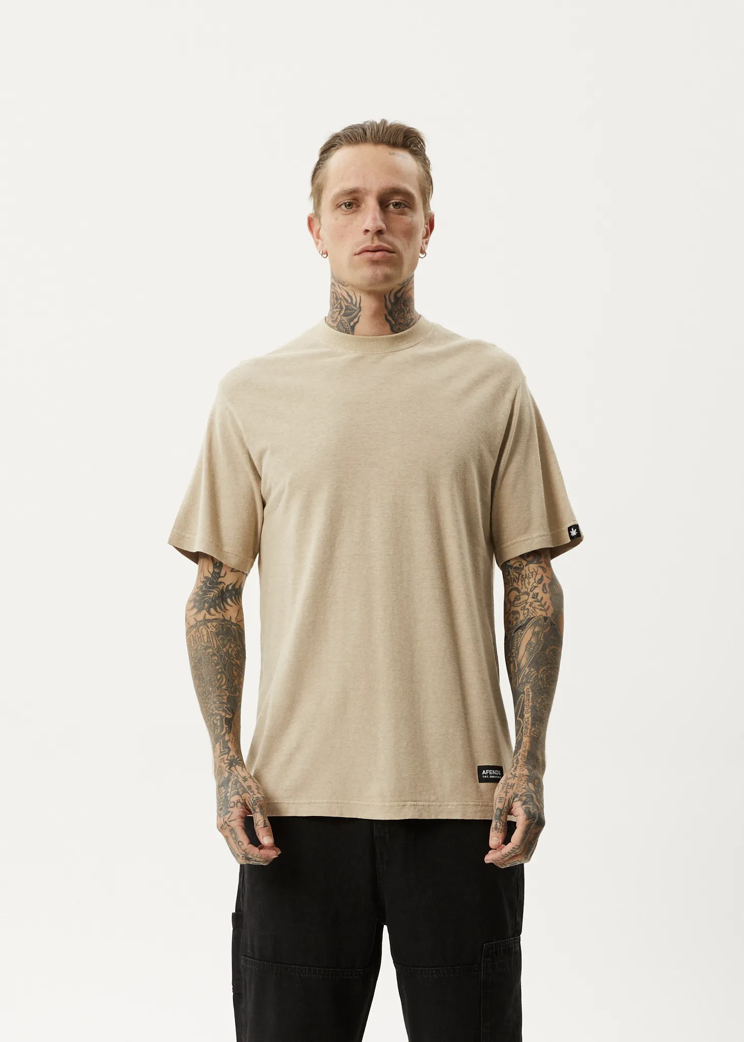 AFENDS Mens Classic - Retro Tee - Taupe sold by Afends product image thumbnail 2