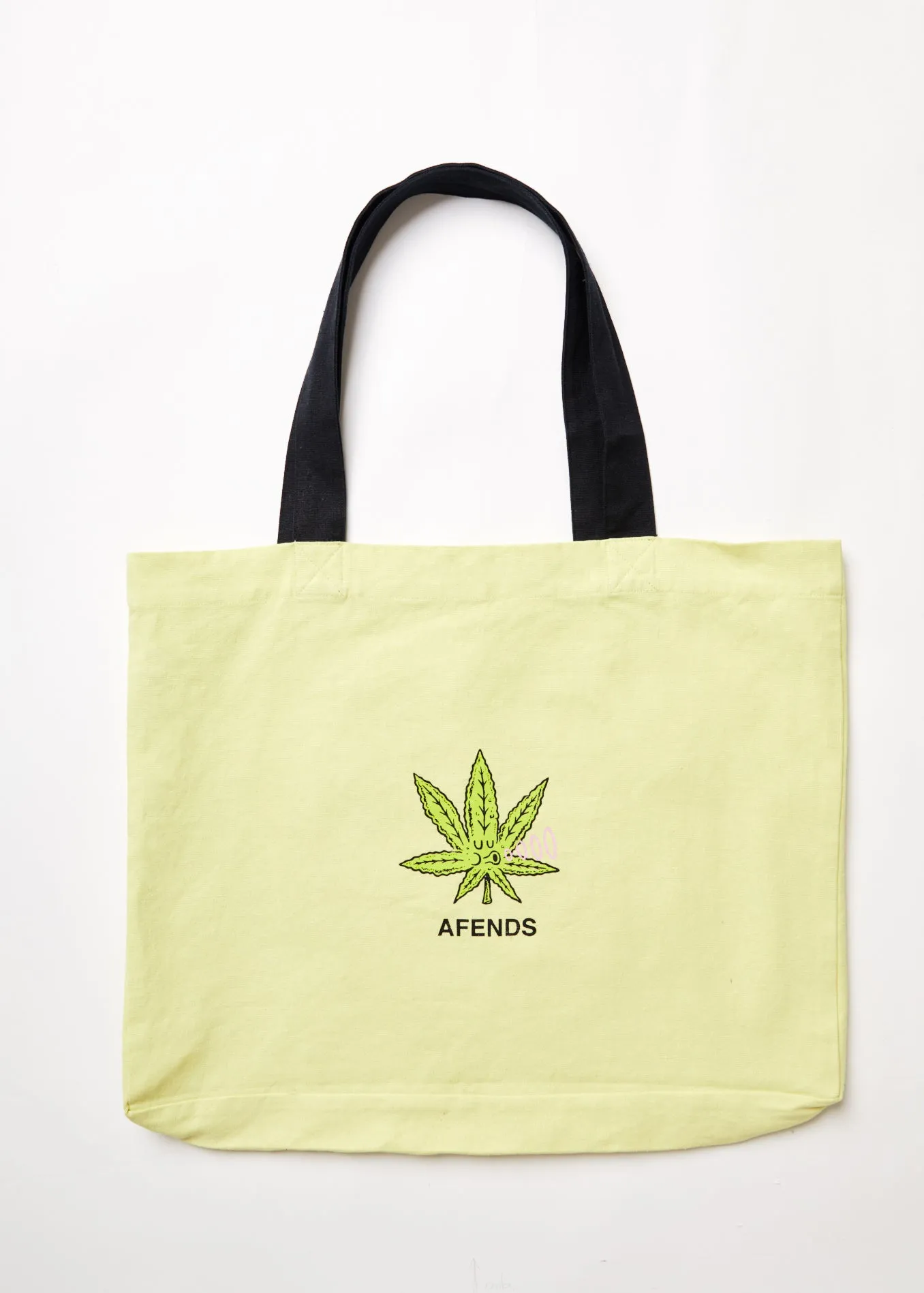 AFENDS Unisex Coasting - Tote Bag - Citron sold by Afends