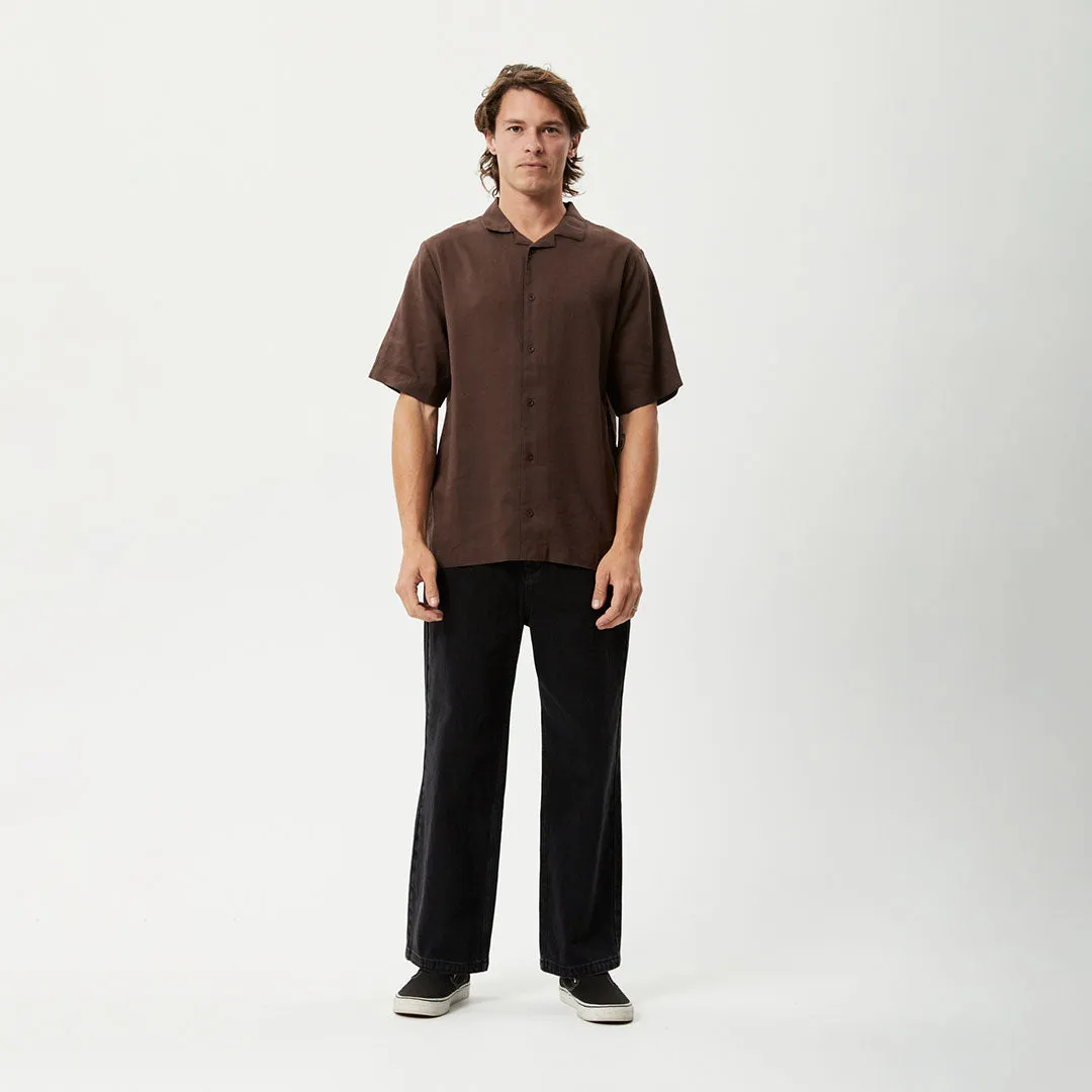 AFENDS Mens Daily - Cuban Shorts Sleeve Shirt - Earth sold by Afends product image thumbnail 5