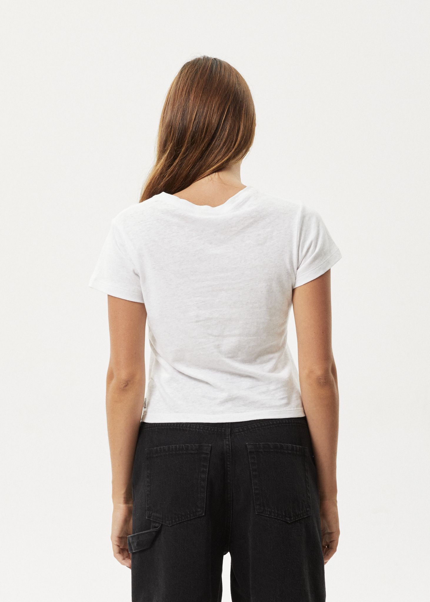 Afends Womens Carmen - Hemp Baby T-Shirt - White sold by Afends product image thumbnail 4