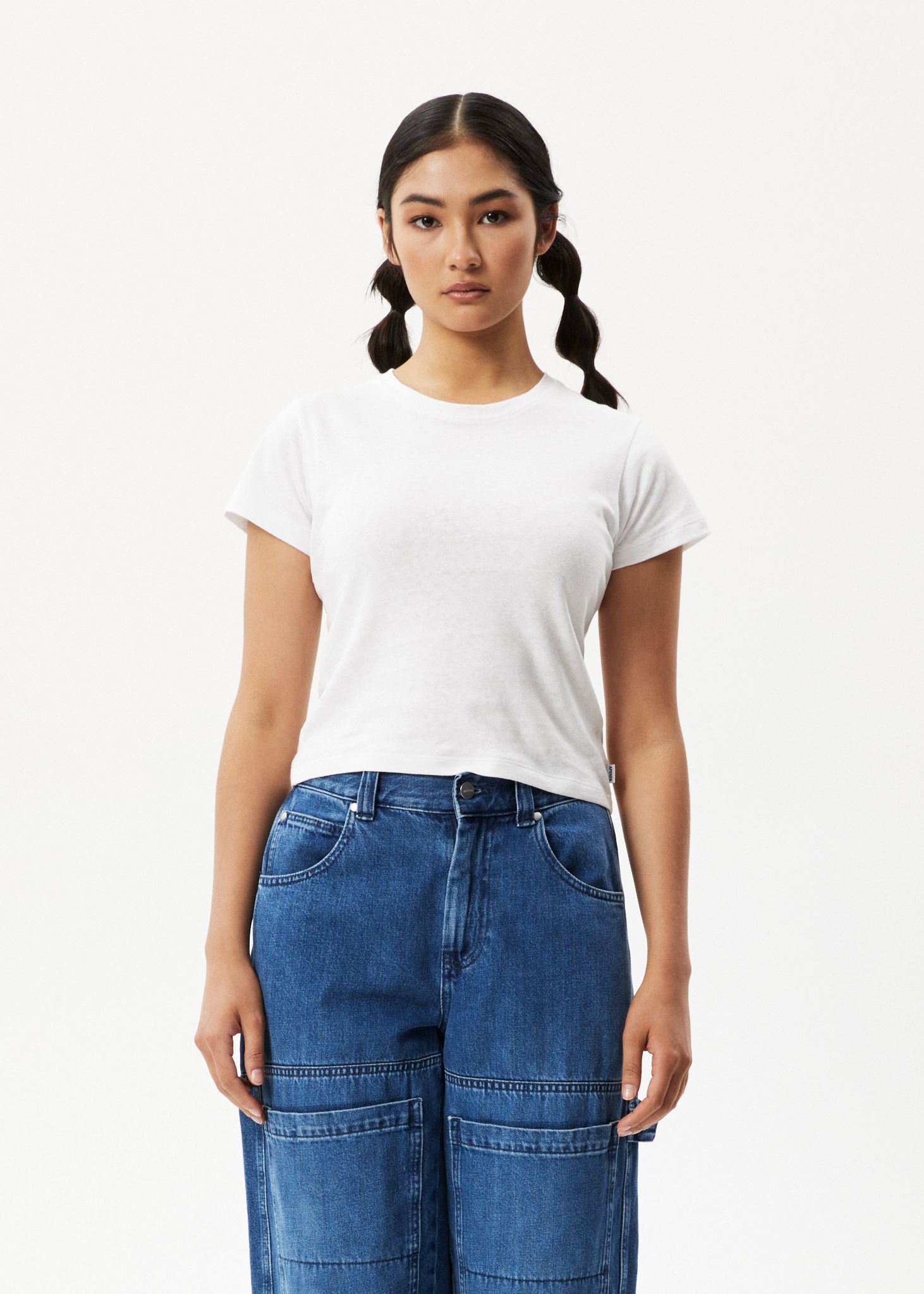 Afends Womens Carmen - Hemp Baby T-Shirt - White sold by Afends product image thumbnail 5