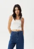 AFENDS Womens Taylor - Rib Singlet - White sold by Afends