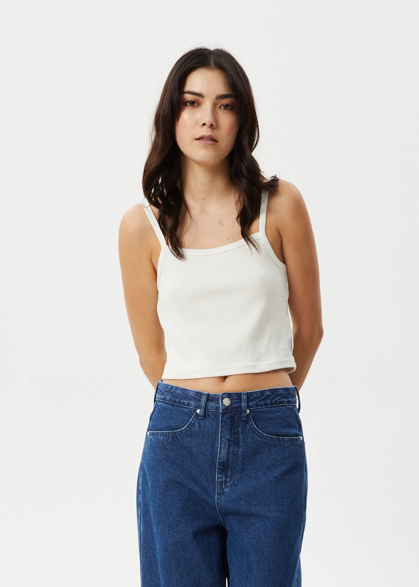 AFENDS Womens Taylor - Rib Singlet - White sold by Afends product image thumbnail 3