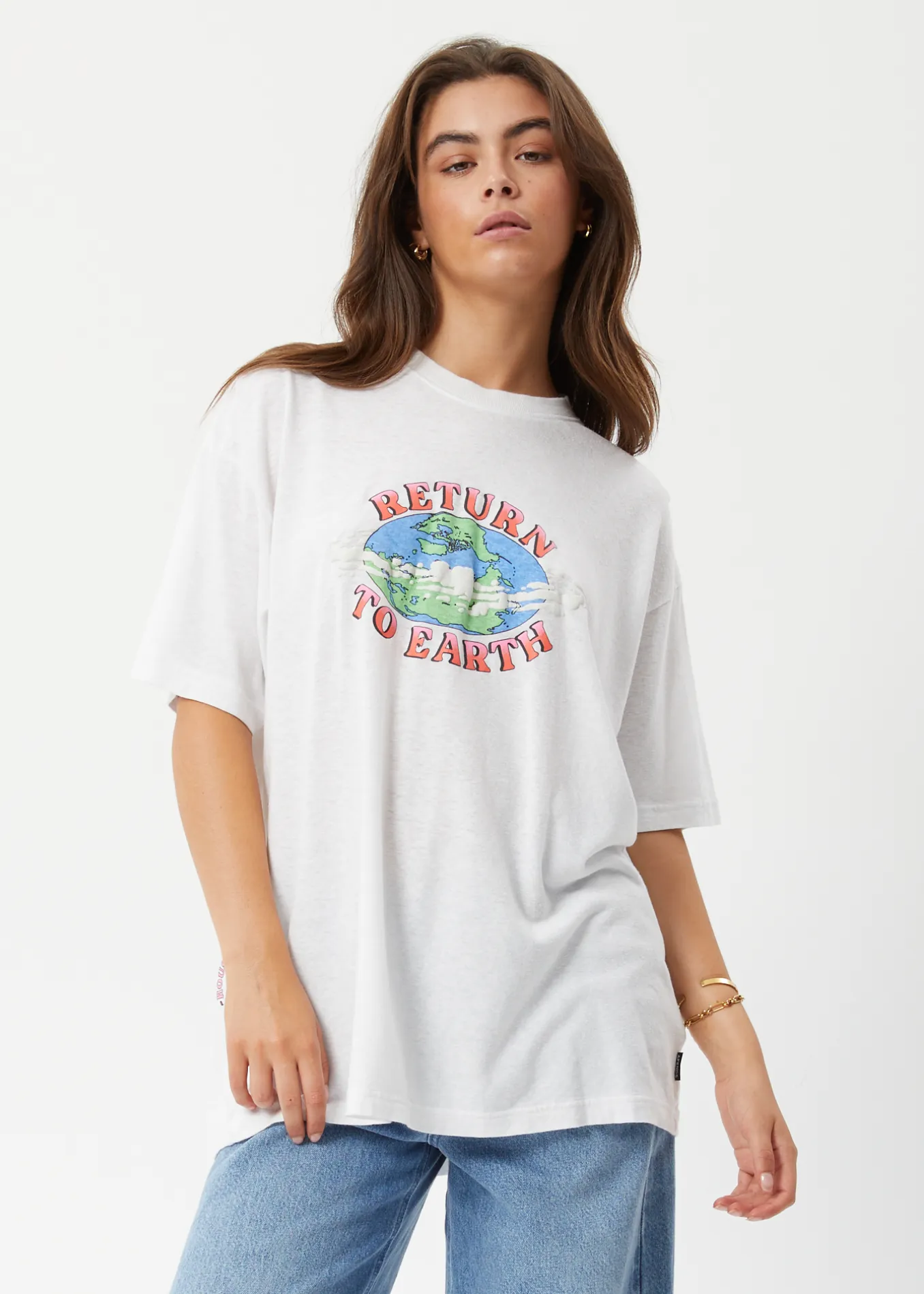 AFENDS Unisex Orbital - Unisex Boxy Graphic T-Shirt - White sold by Afends product image thumbnail 2