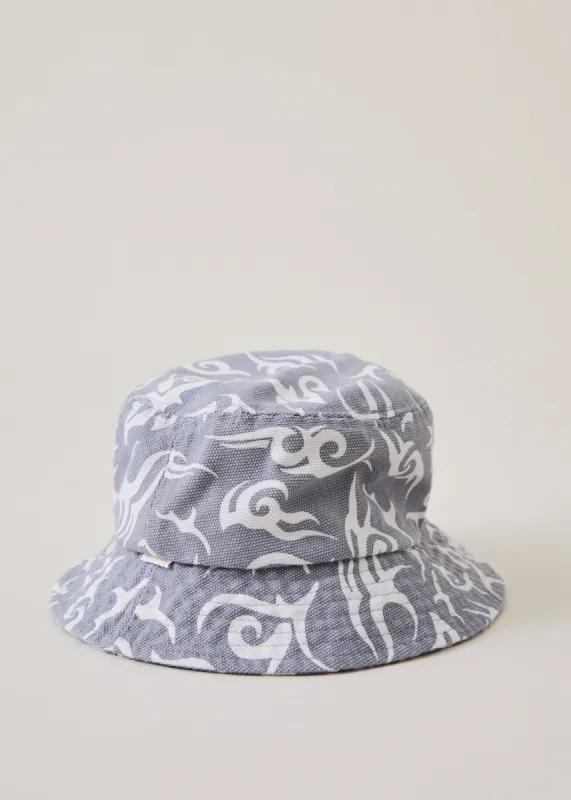 AFENDS Unisex Tribal - Organic Bucket Hat - Silver sold by Afends