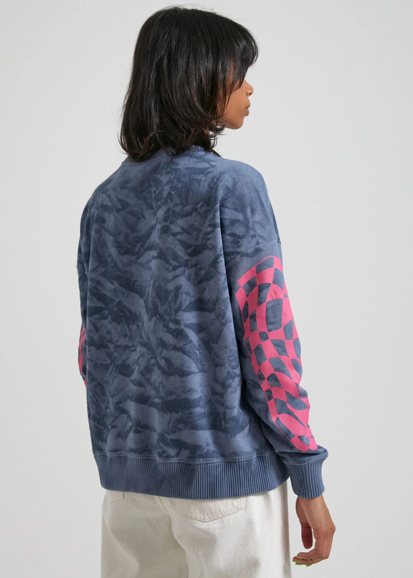 AFENDS Womens All Or Nothing - Hemp Slouchy Crew - Storm sold by Afends product image thumbnail 5