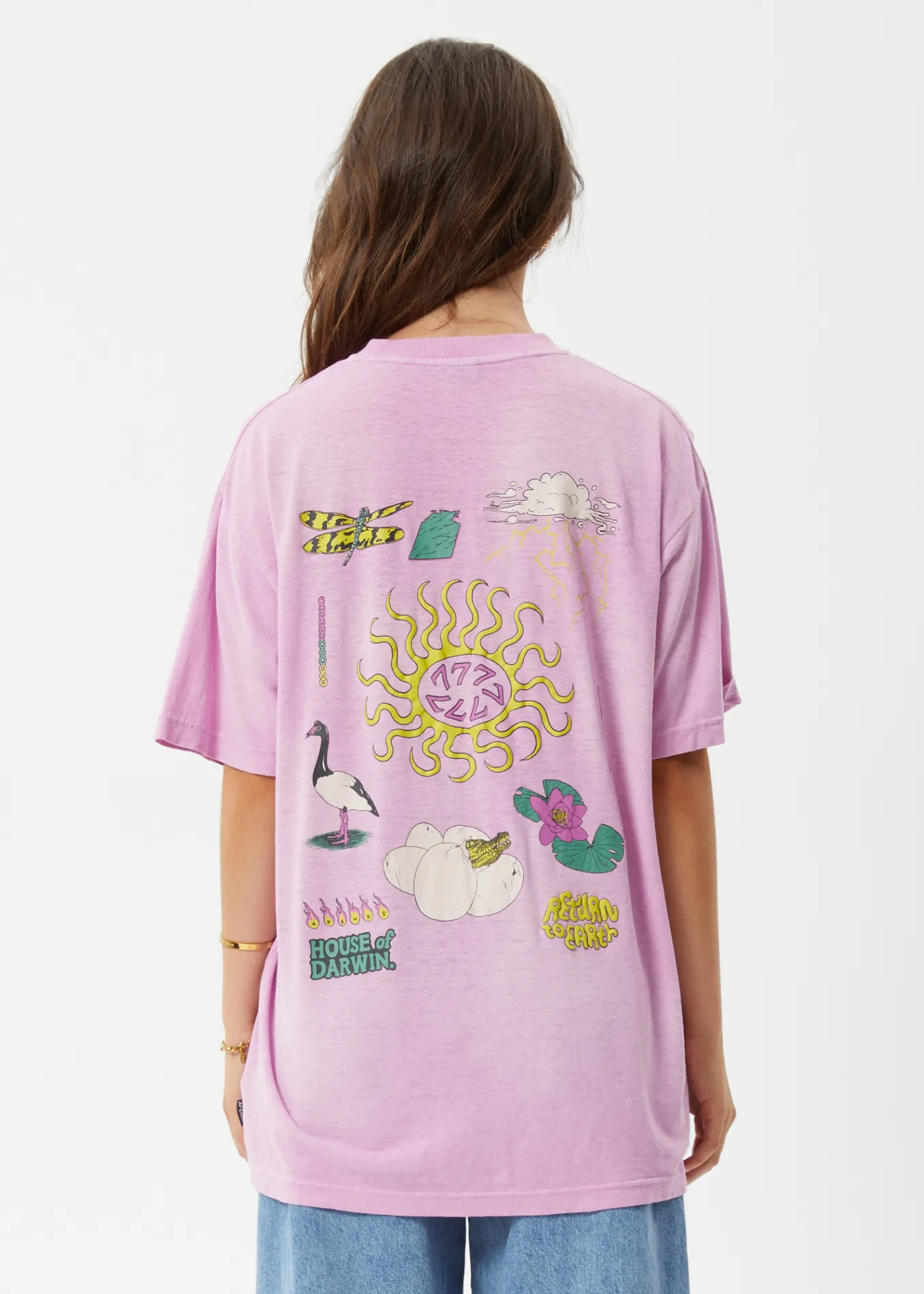 AFENDS Unisex Seasons - Unisex Boxy Graphic T-Shirt - Worn Candy sold by Afends product image thumbnail 4