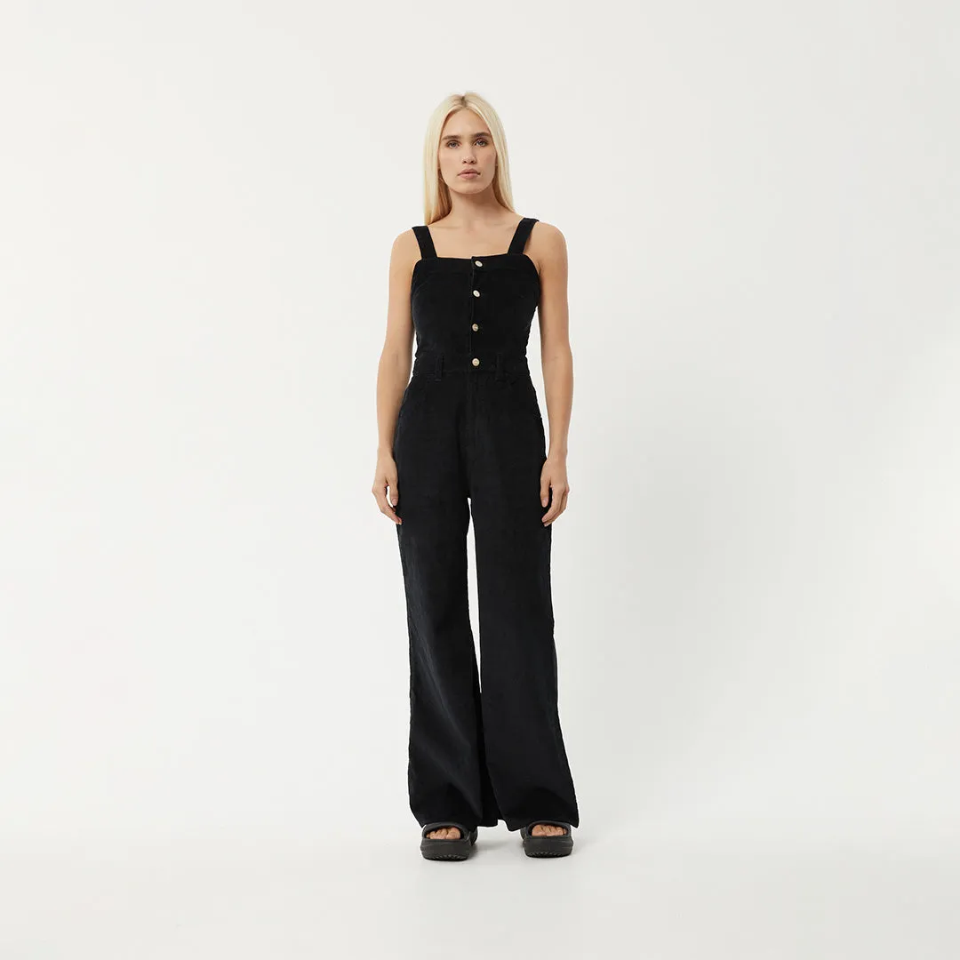 AFENDS Womens Arlo - Corduroy Jumpsuit - Black sold by Afends product image thumbnail 5