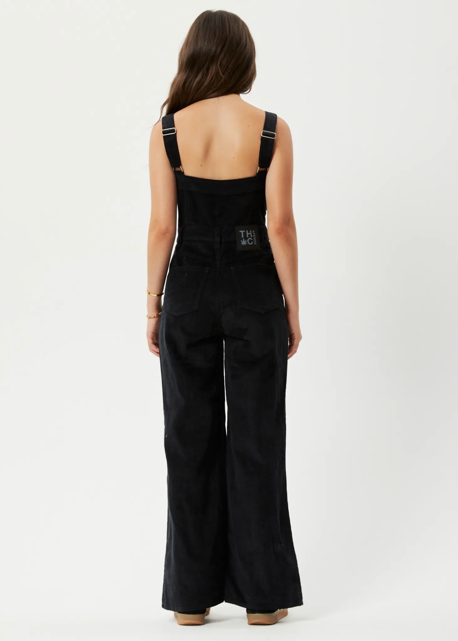 AFENDS Womens Arlo - Corduroy Jumpsuit - Black sold by Afends product image thumbnail 4