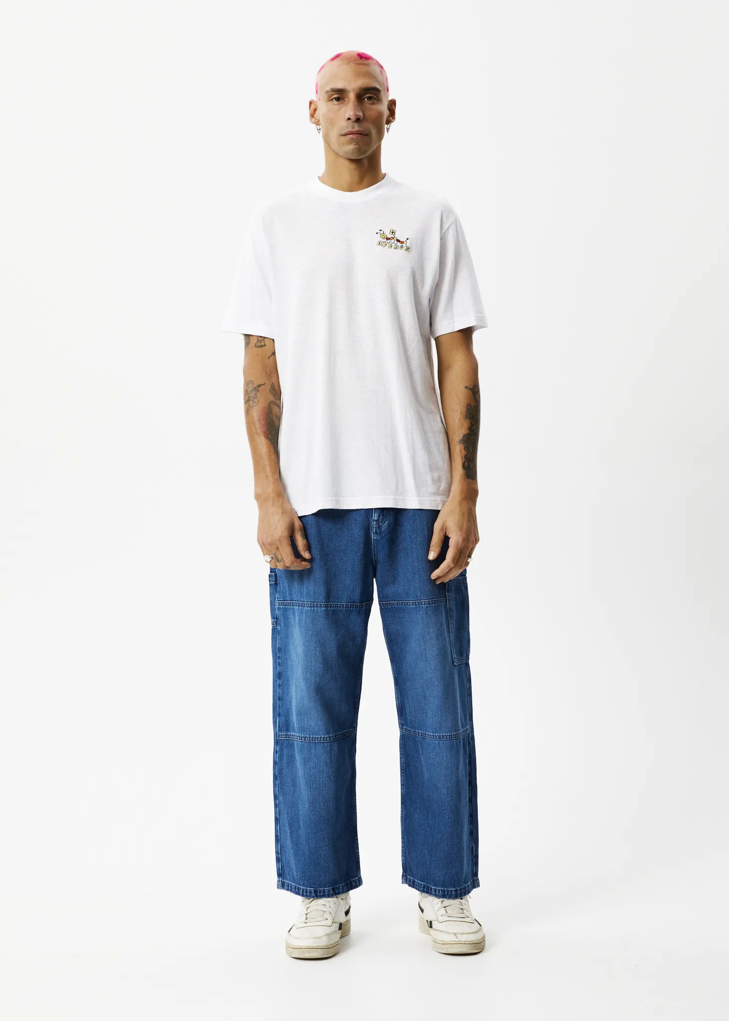 AFENDS Mens Caterpillar - Retro Graphic T-Shirt - White sold by Afends product image thumbnail 3