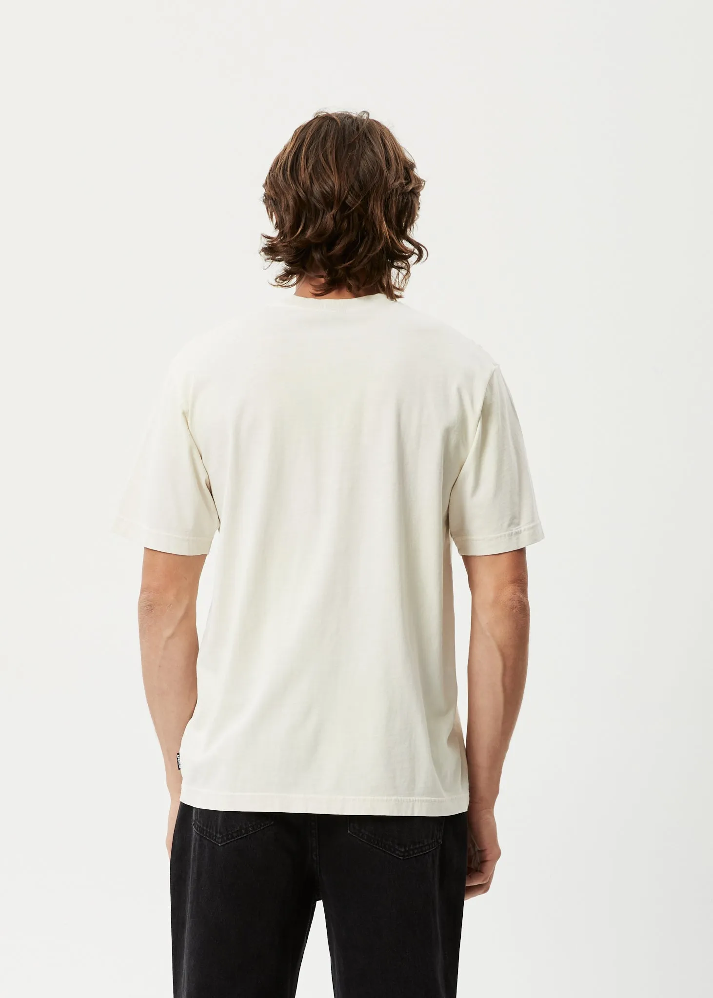 AFENDS Mens Eternal - Retro Graphic Logo T-Shirt - Worn White sold by Afends product image thumbnail 4