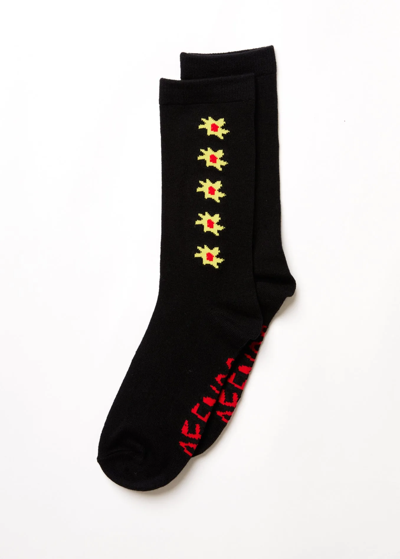 AFENDS Unisex Globe - Crew Socks - Black sold by Afends product image thumbnail 3