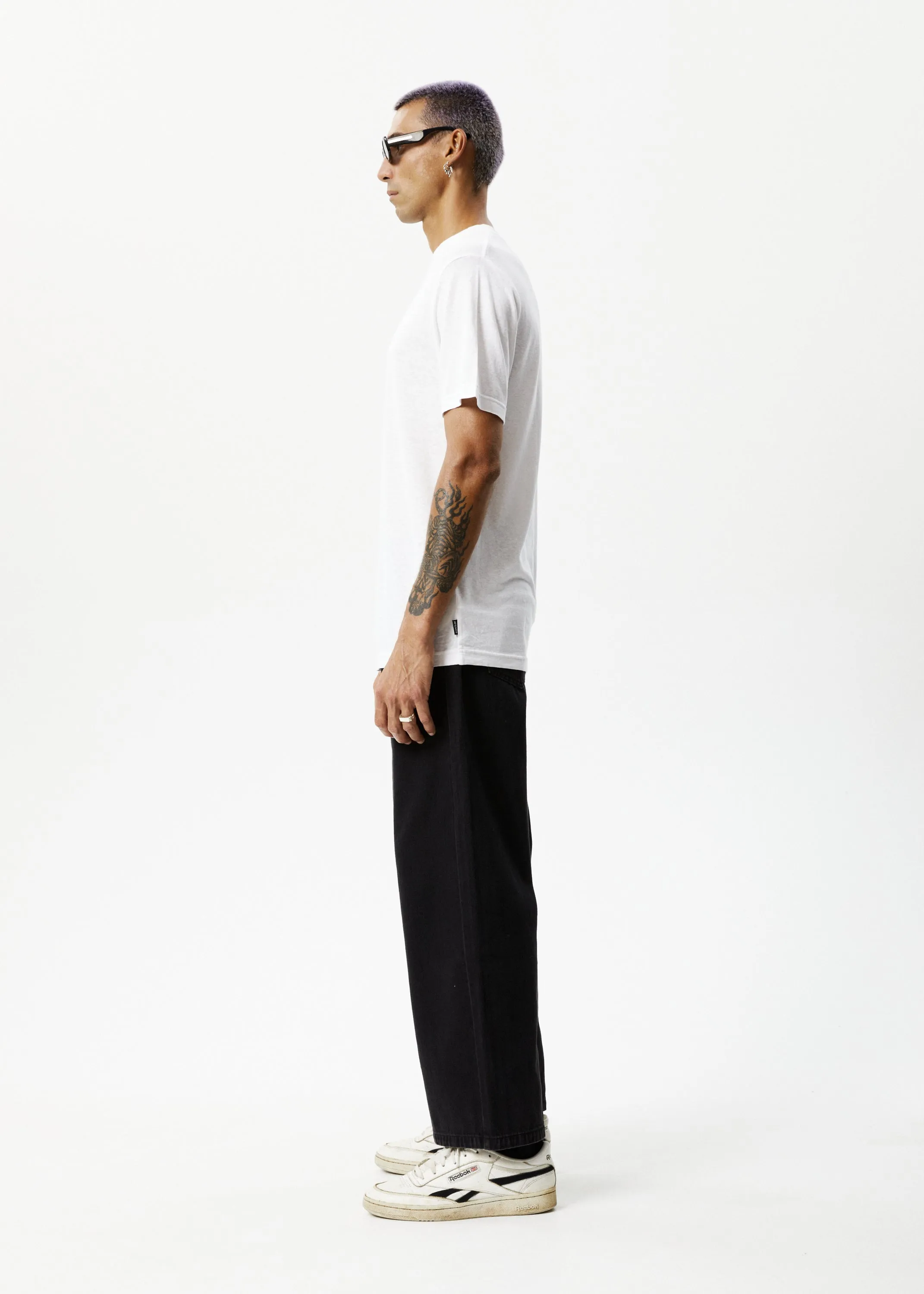 AFENDS Mens Circular - Graphic Retro Tee - White sold by Afends product image thumbnail 4