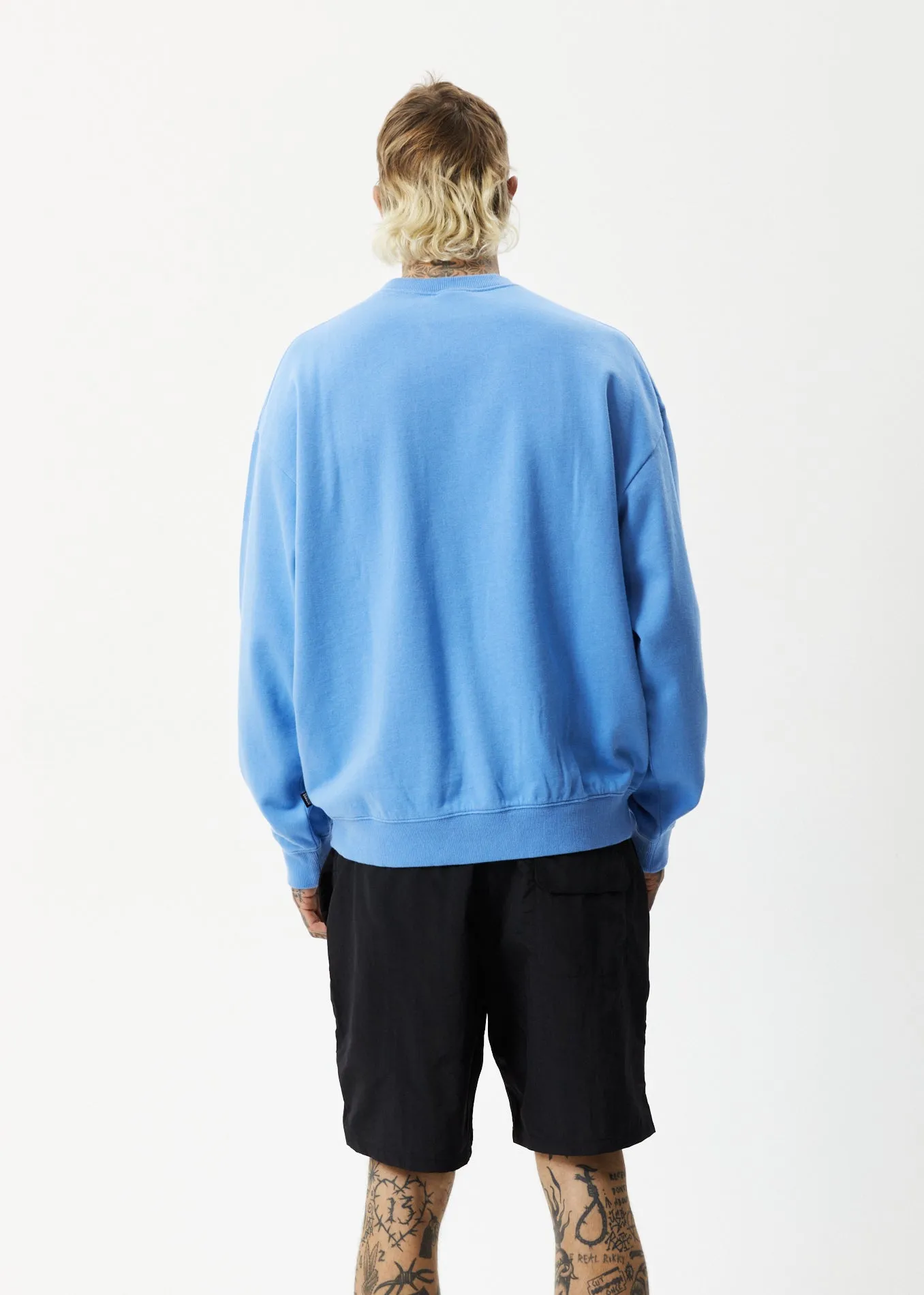 AFENDS Mens Liquid - Crew Neck Jumper - Arctic sold by Afends product image thumbnail 5