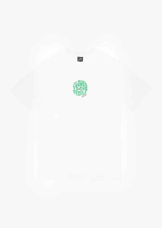 AFENDS Mens Circular - Graphic Retro Tee - White sold by Afends