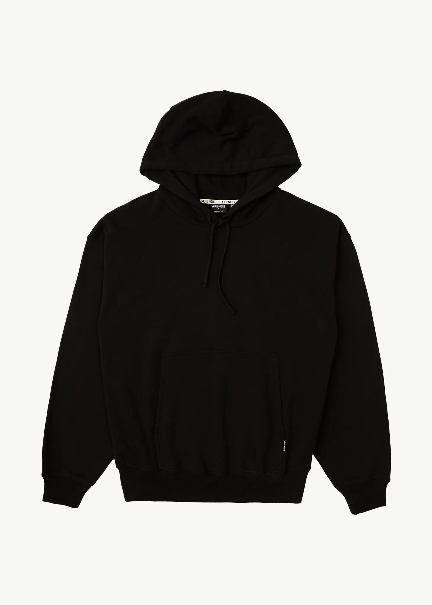 AFENDS Mens Genesis - Boxy Hoodie - Black sold by Afends