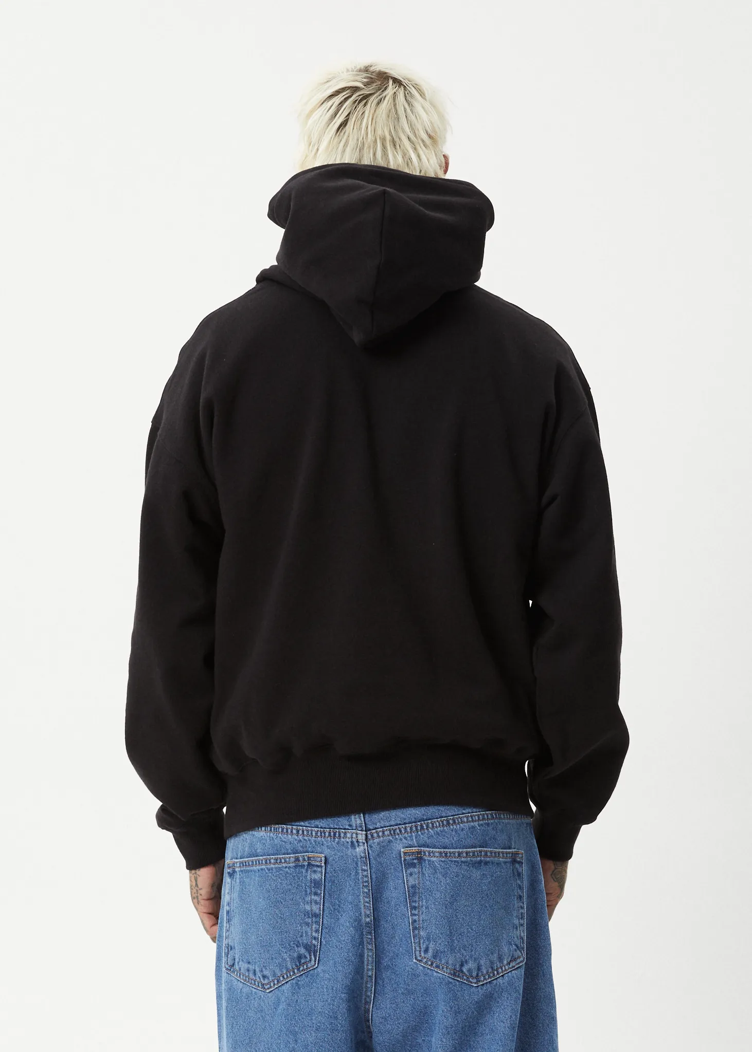 AFENDS Mens Genesis - Boxy Hoodie - Black sold by Afends product image thumbnail 5