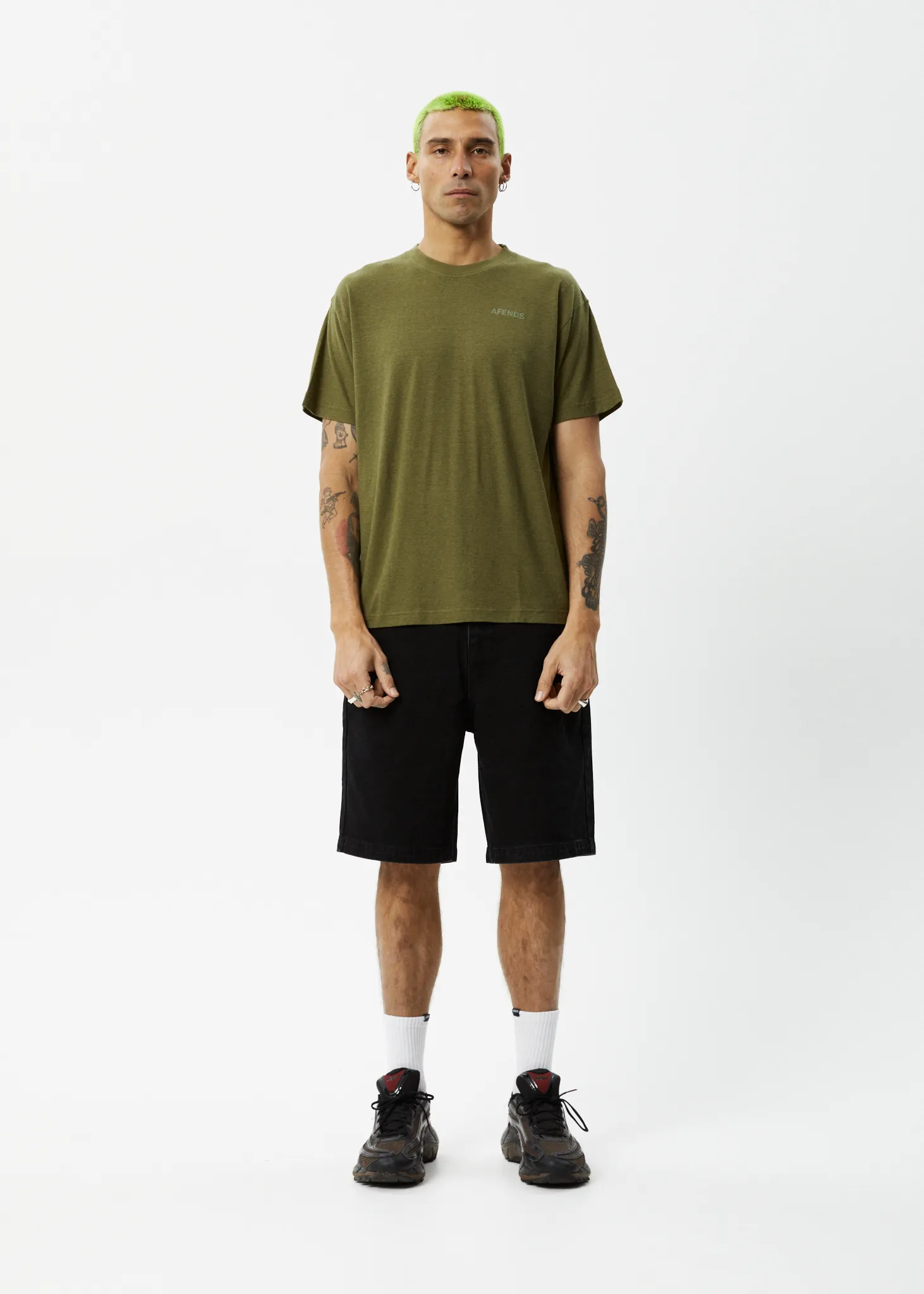 AFENDS Staple - Boxy Tee - Military sold by Afends product image thumbnail 3