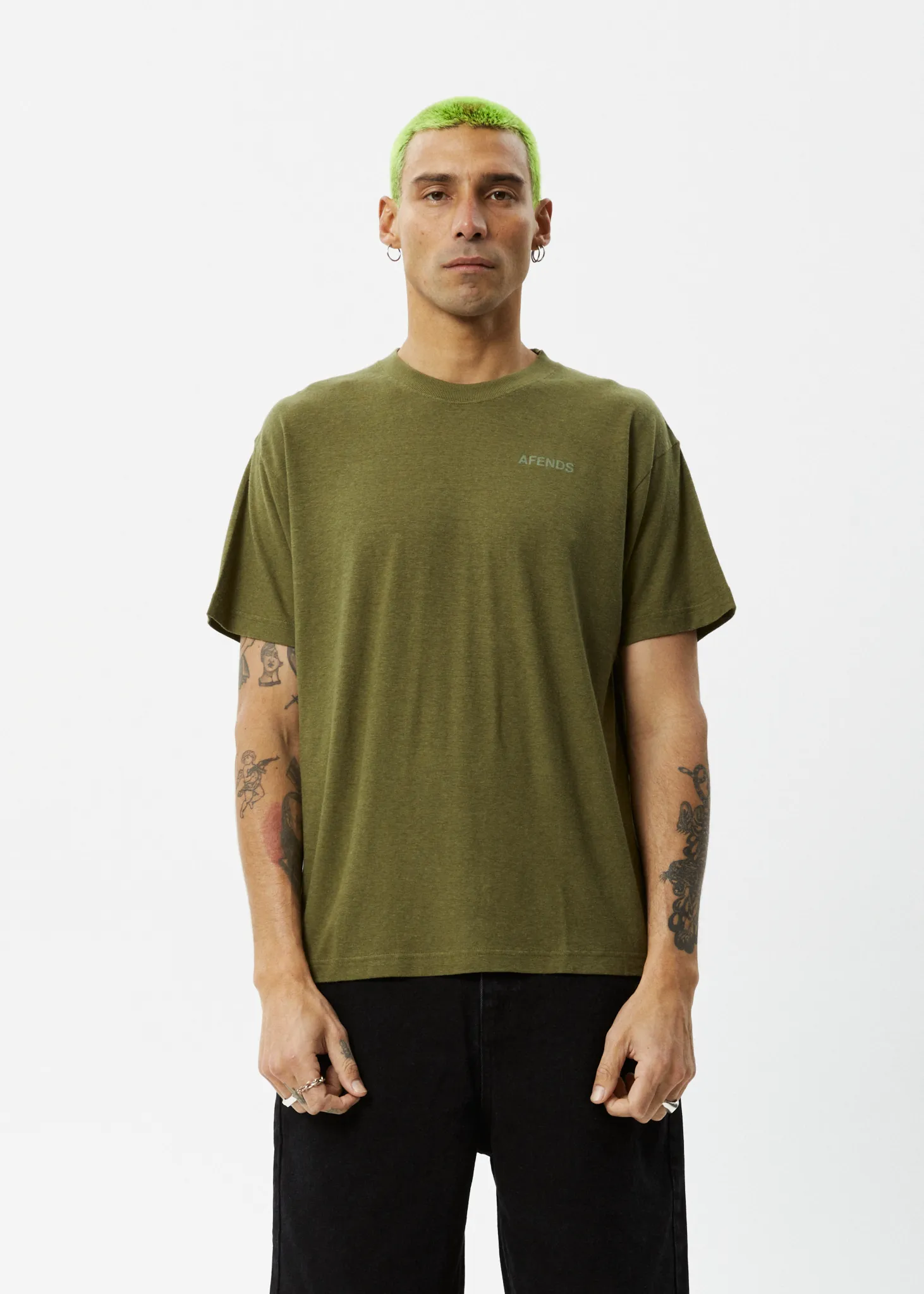 AFENDS Staple - Boxy Tee - Military sold by Afends product image thumbnail 2